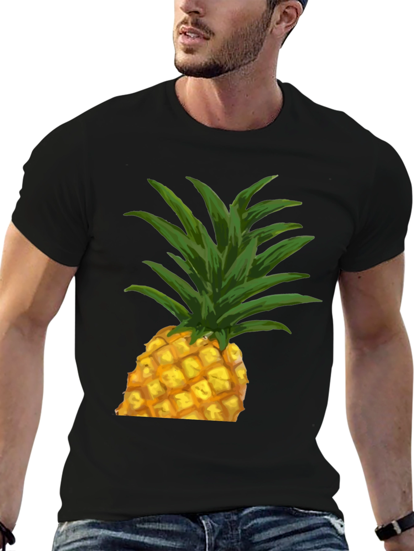 Pineapple Graphic Tee - Tropical Fruit Shirt