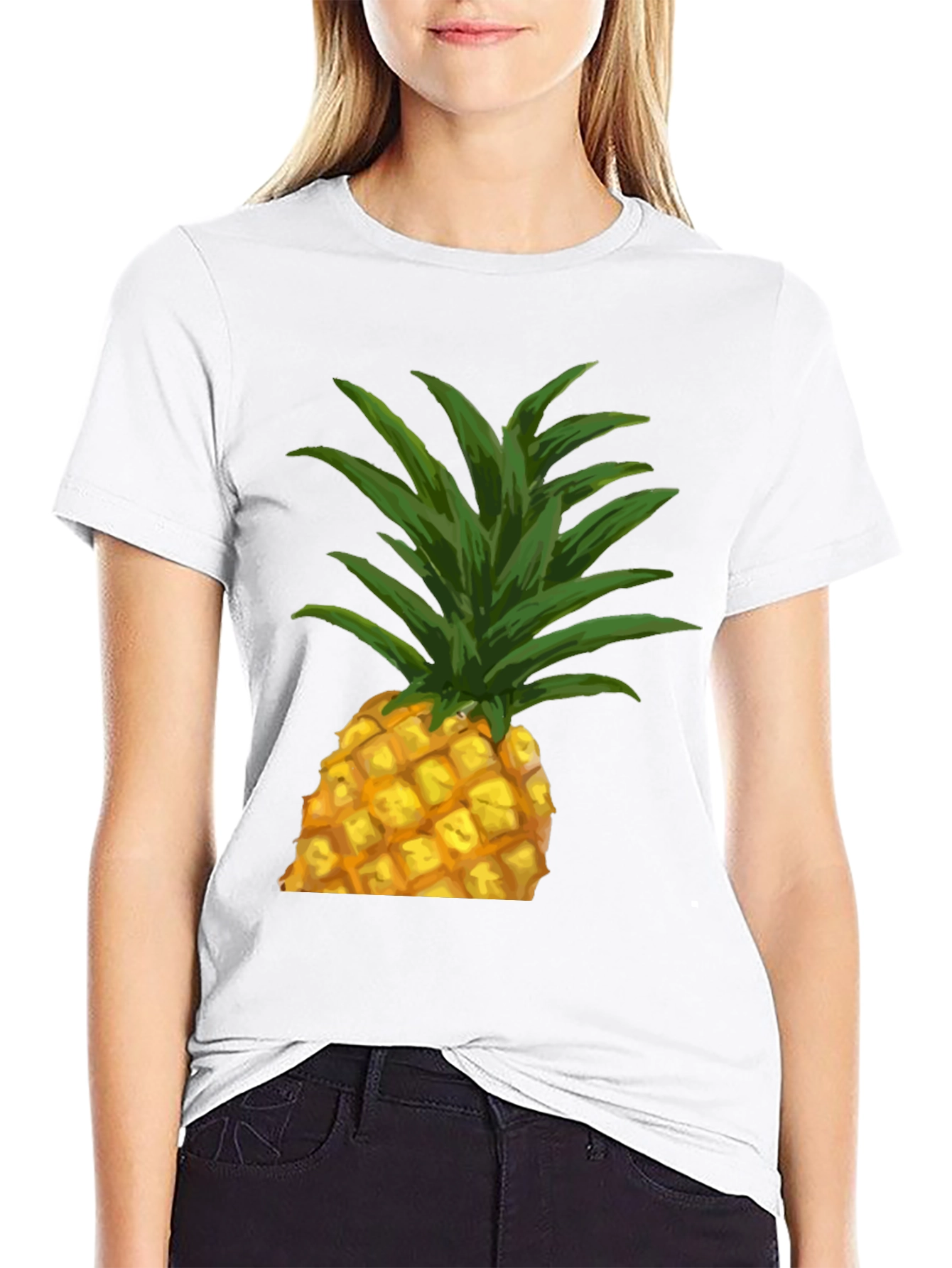 Pineapple Graphic Tee - Tropical Fruit Shirt