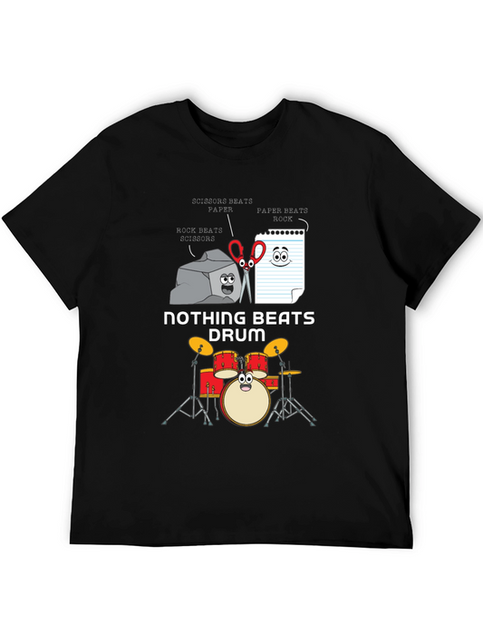 Rock Paper Scissors Drum Funny T-Shirt