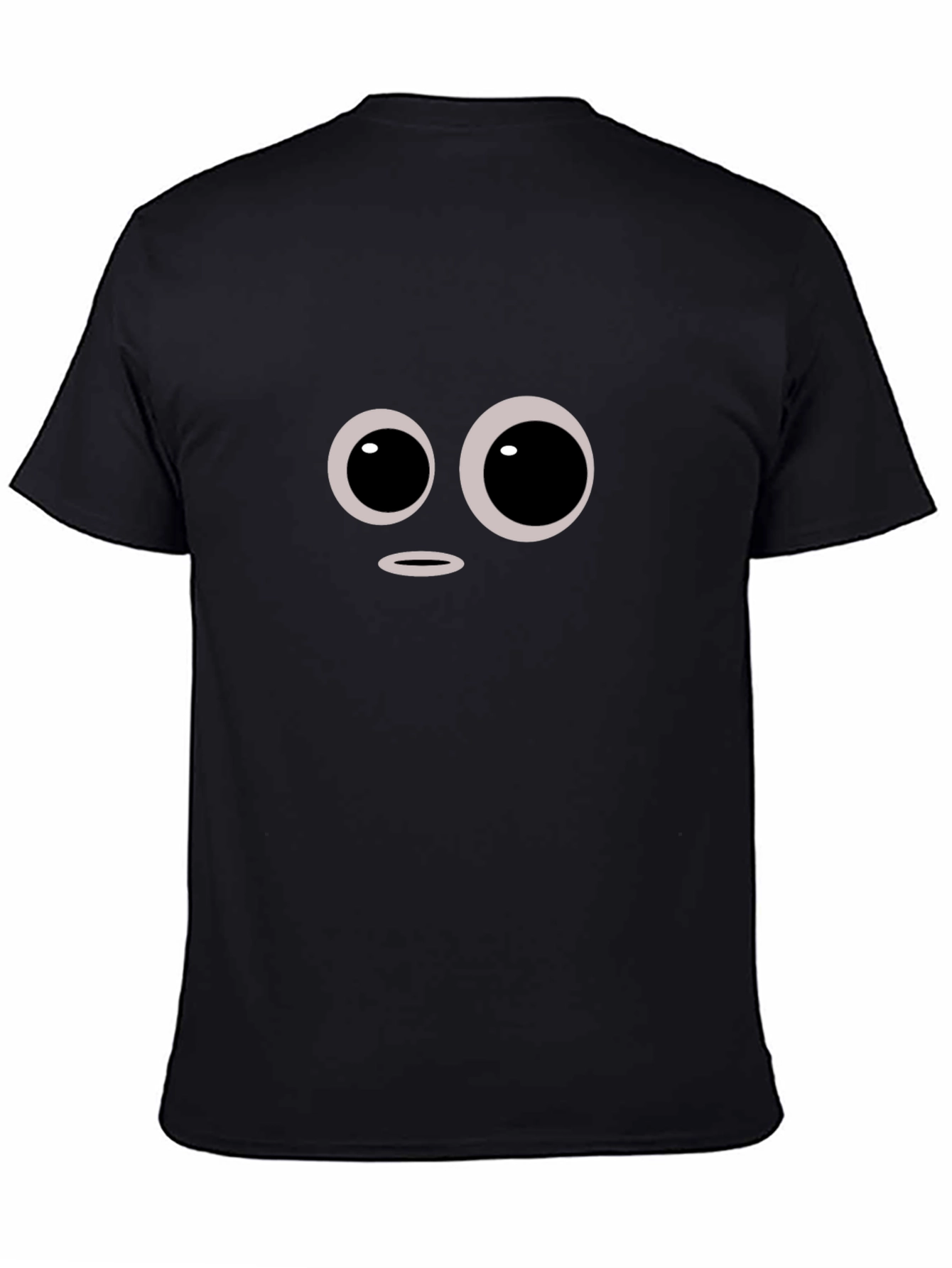 Funny Face Graphic Black T-Shirt