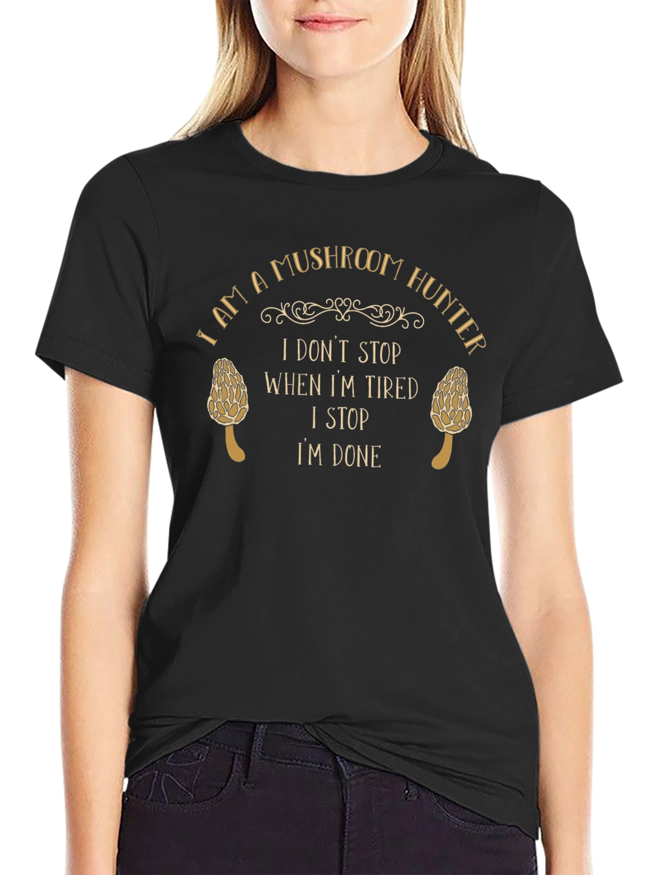 Mushroom Hunter Graphic T-Shirt