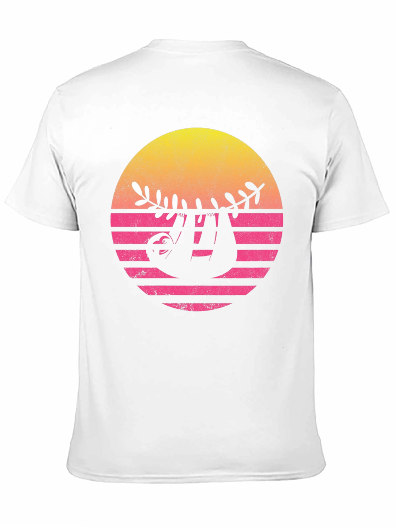 Retro Sloth Graphic Tee - Casual Comfort