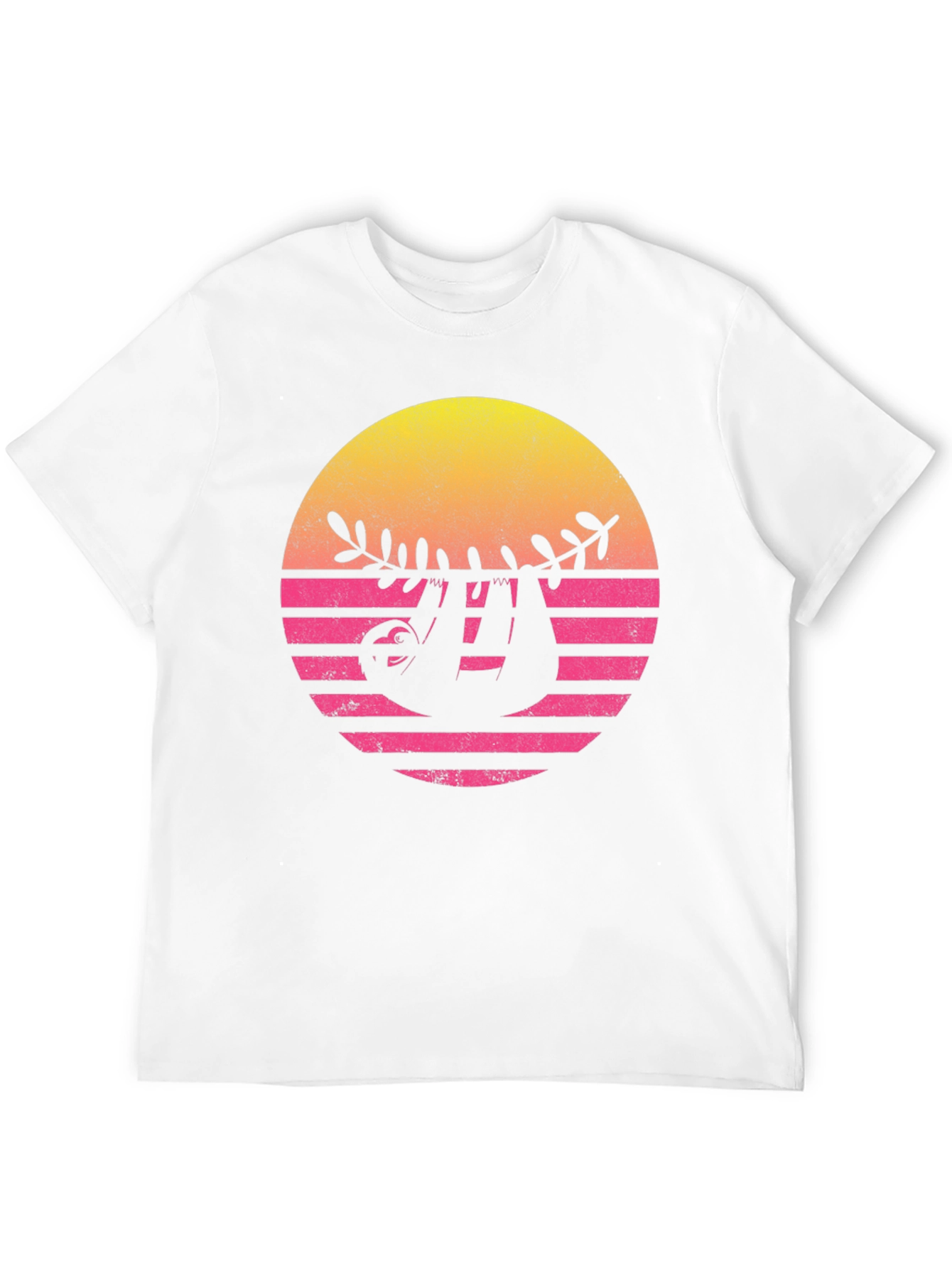 Retro Sloth Graphic Tee - Casual Comfort