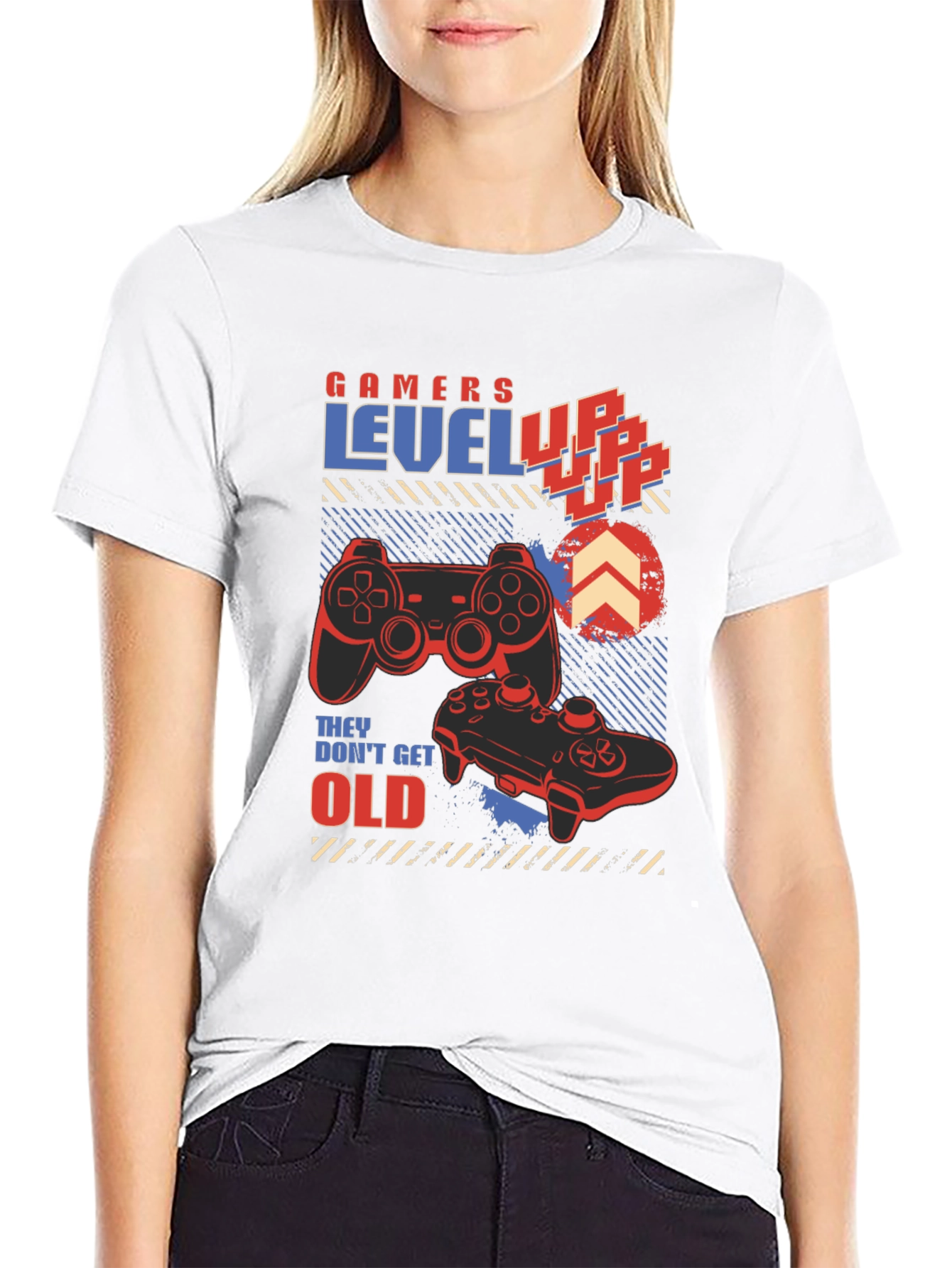 Gamers Level Up Graphic Tee