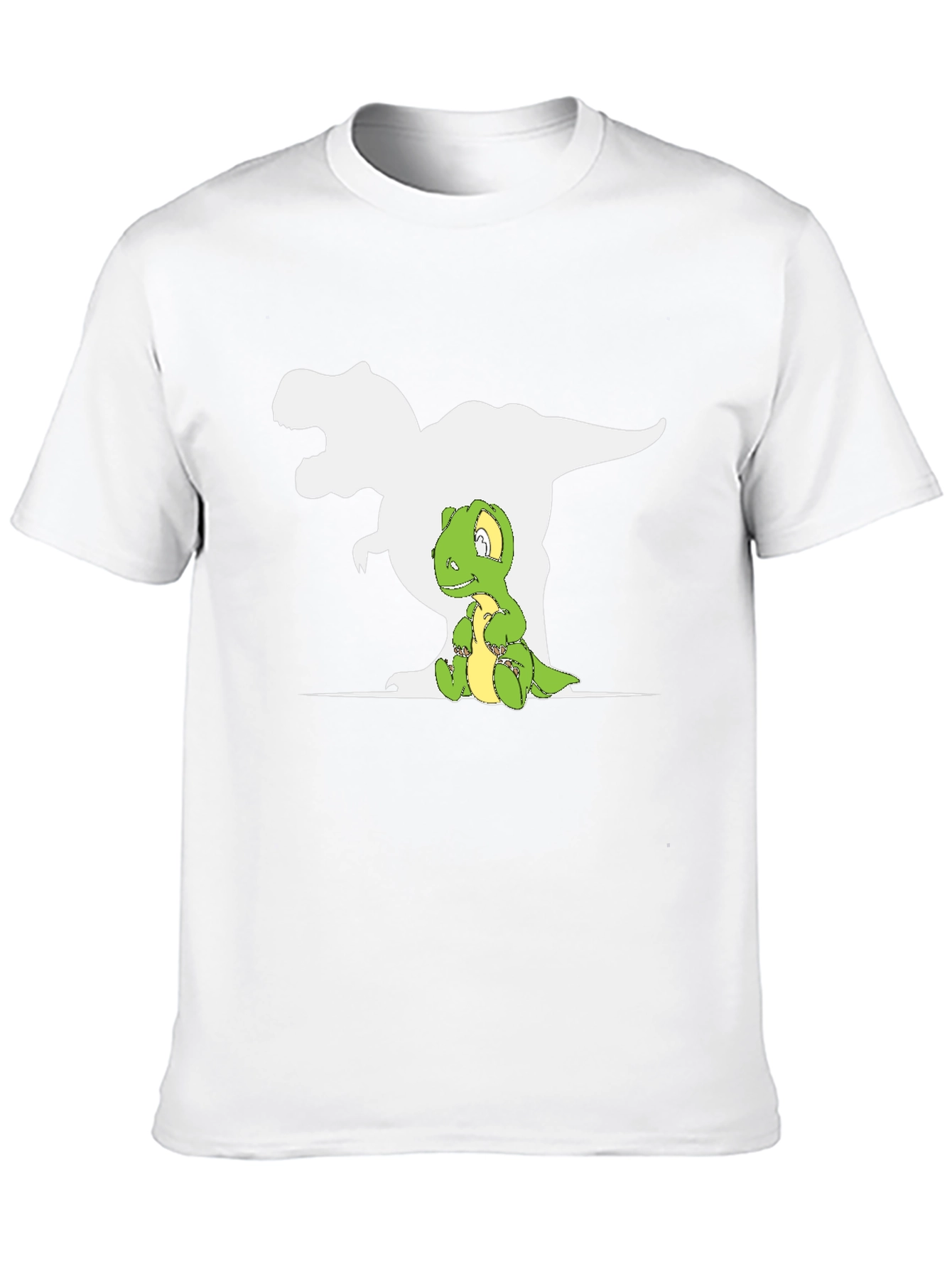 Dino Shadow T-Shirt - Cute T-Rex Graphic Tee