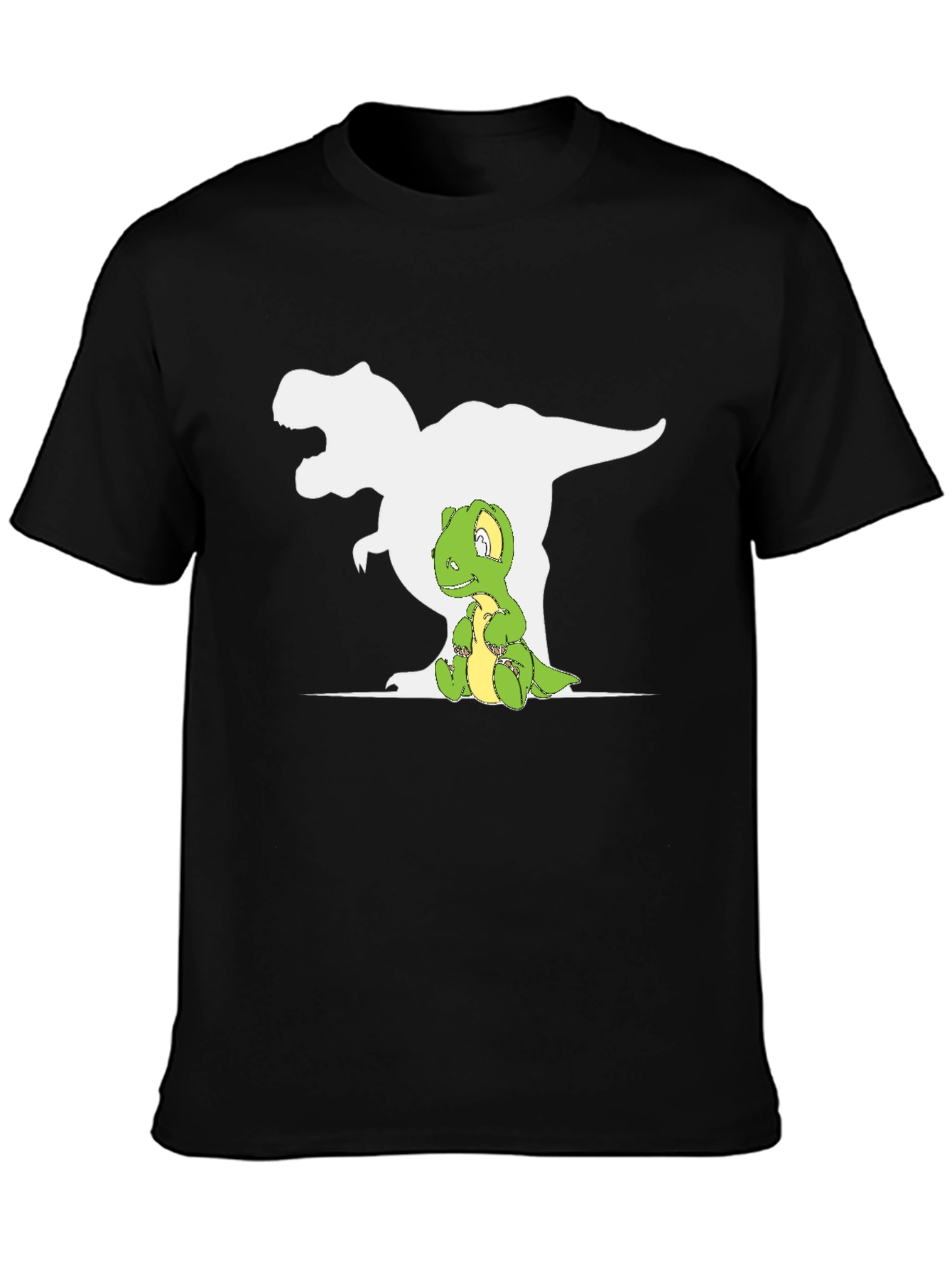 Dino Shadow T-Shirt - Cute T-Rex Graphic Tee