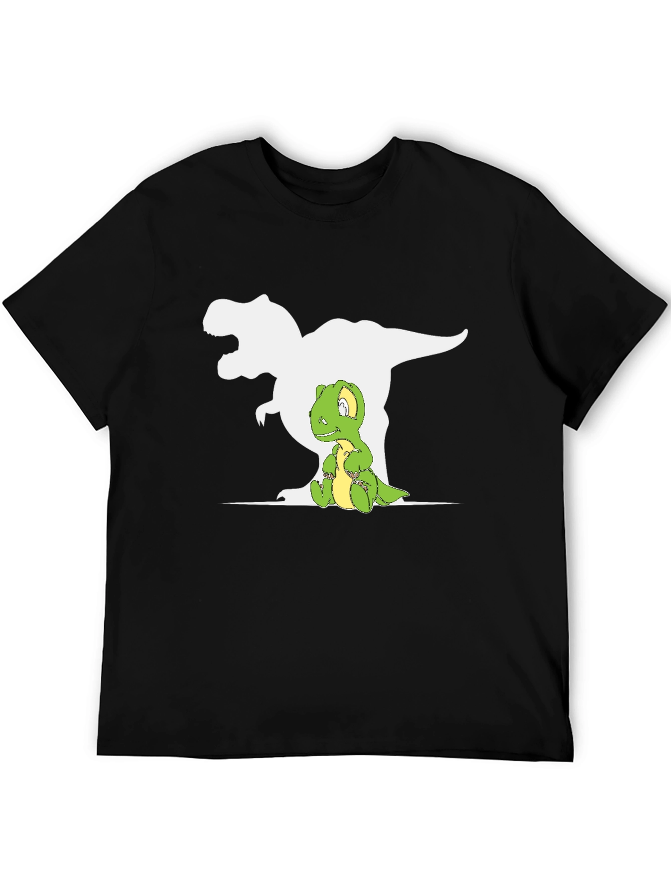 Dino Shadow T-Shirt - Cute T-Rex Graphic Tee