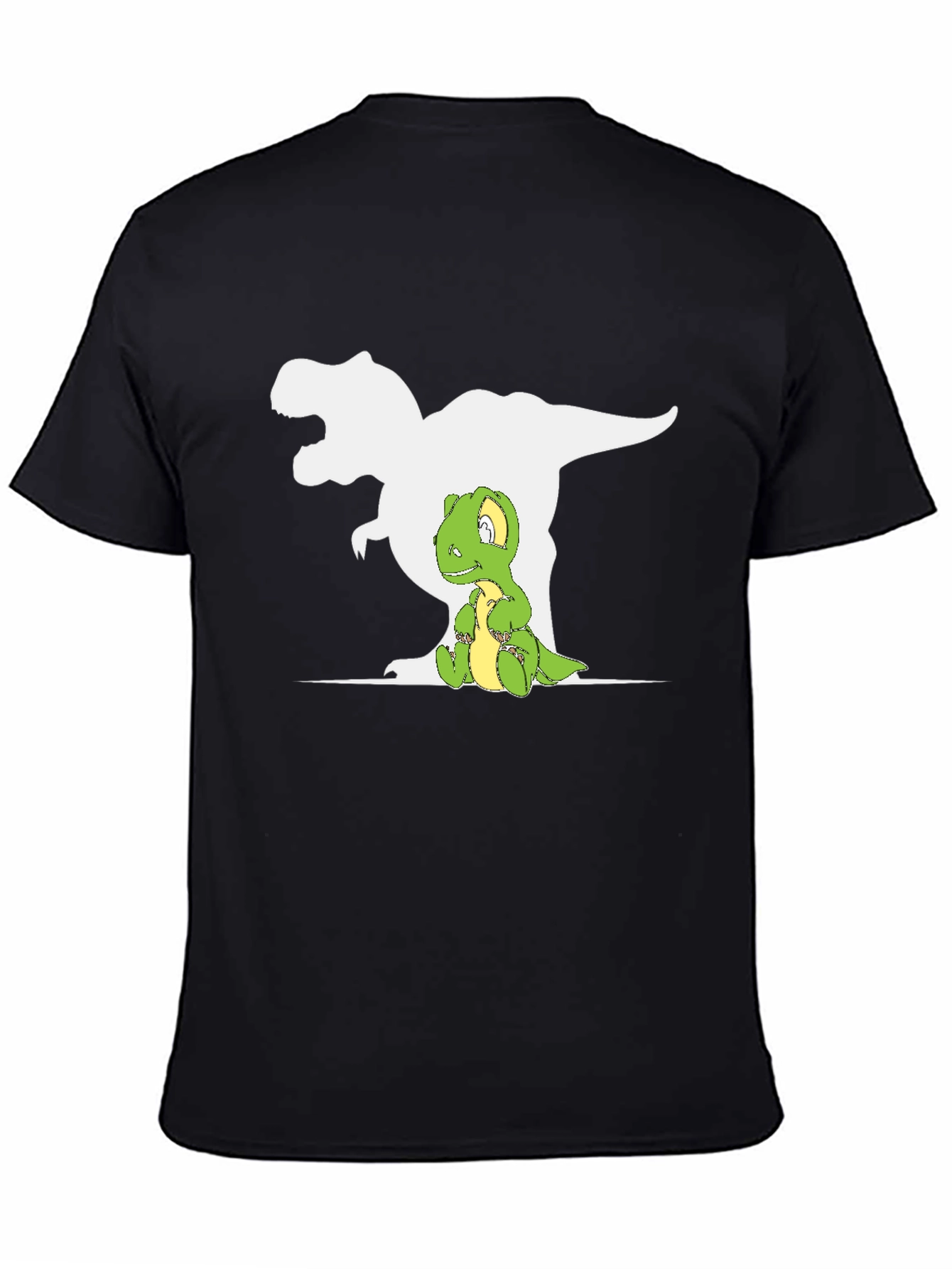 Dino Shadow T-Shirt - Cute T-Rex Graphic Tee