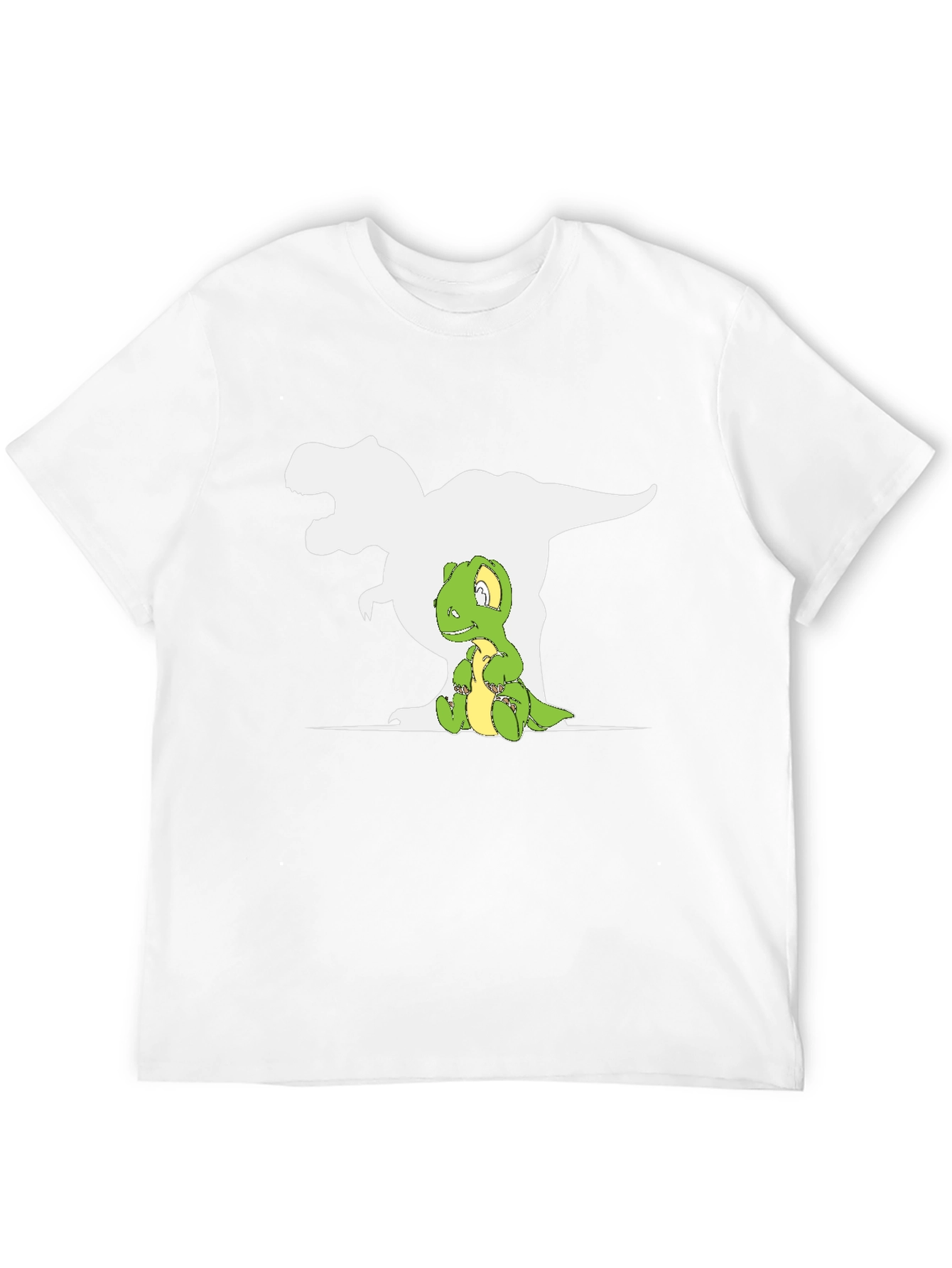 Dino Shadow T-Shirt - Cute T-Rex Graphic Tee