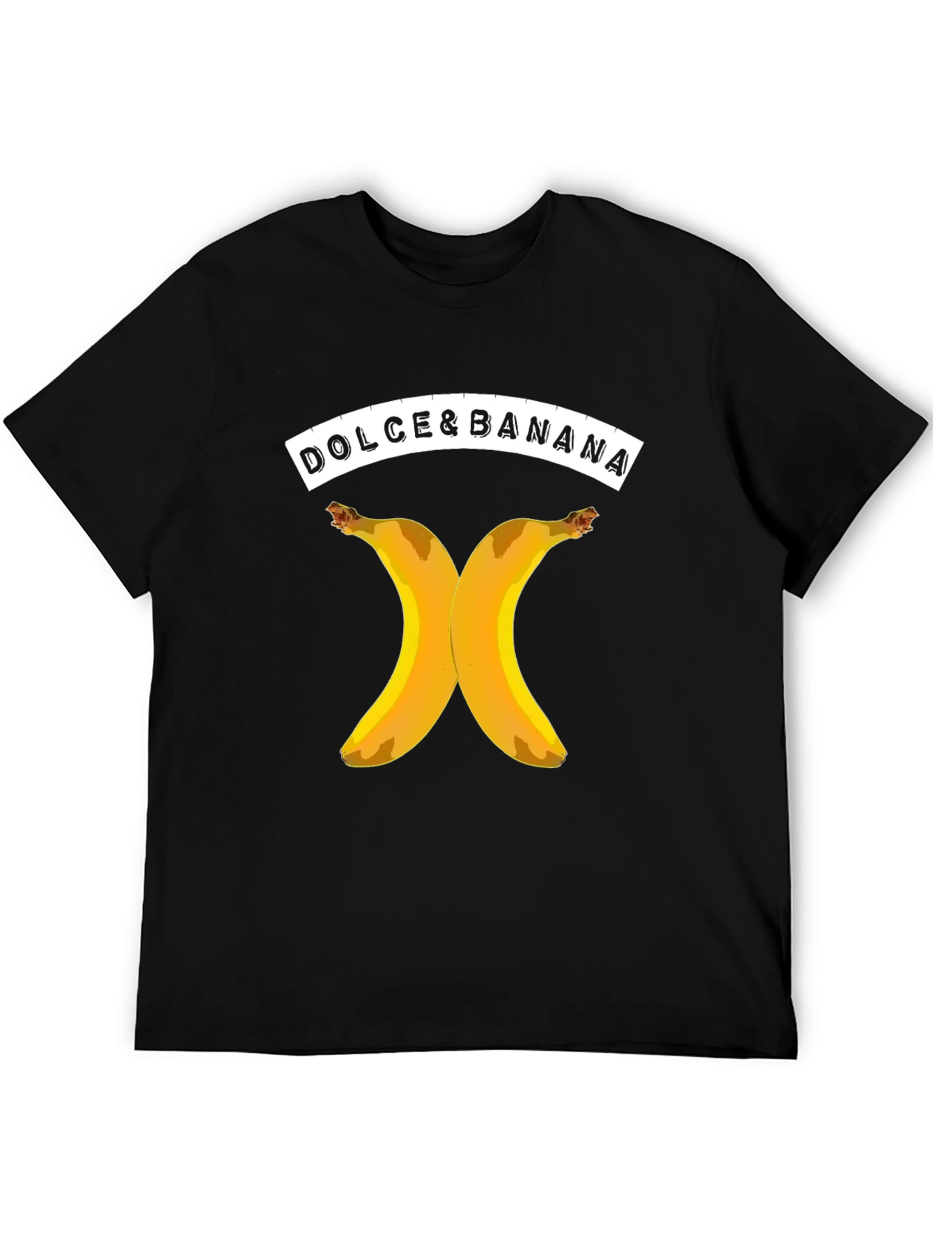 Dolce & Banana Graphic T-Shirt - Black