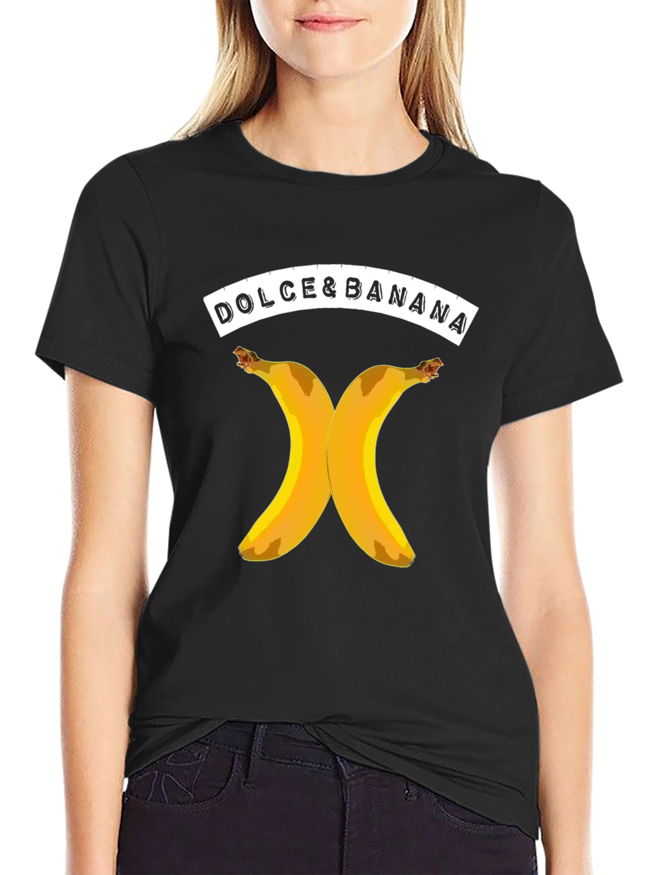 Dolce & Banana Graphic T-Shirt - Black