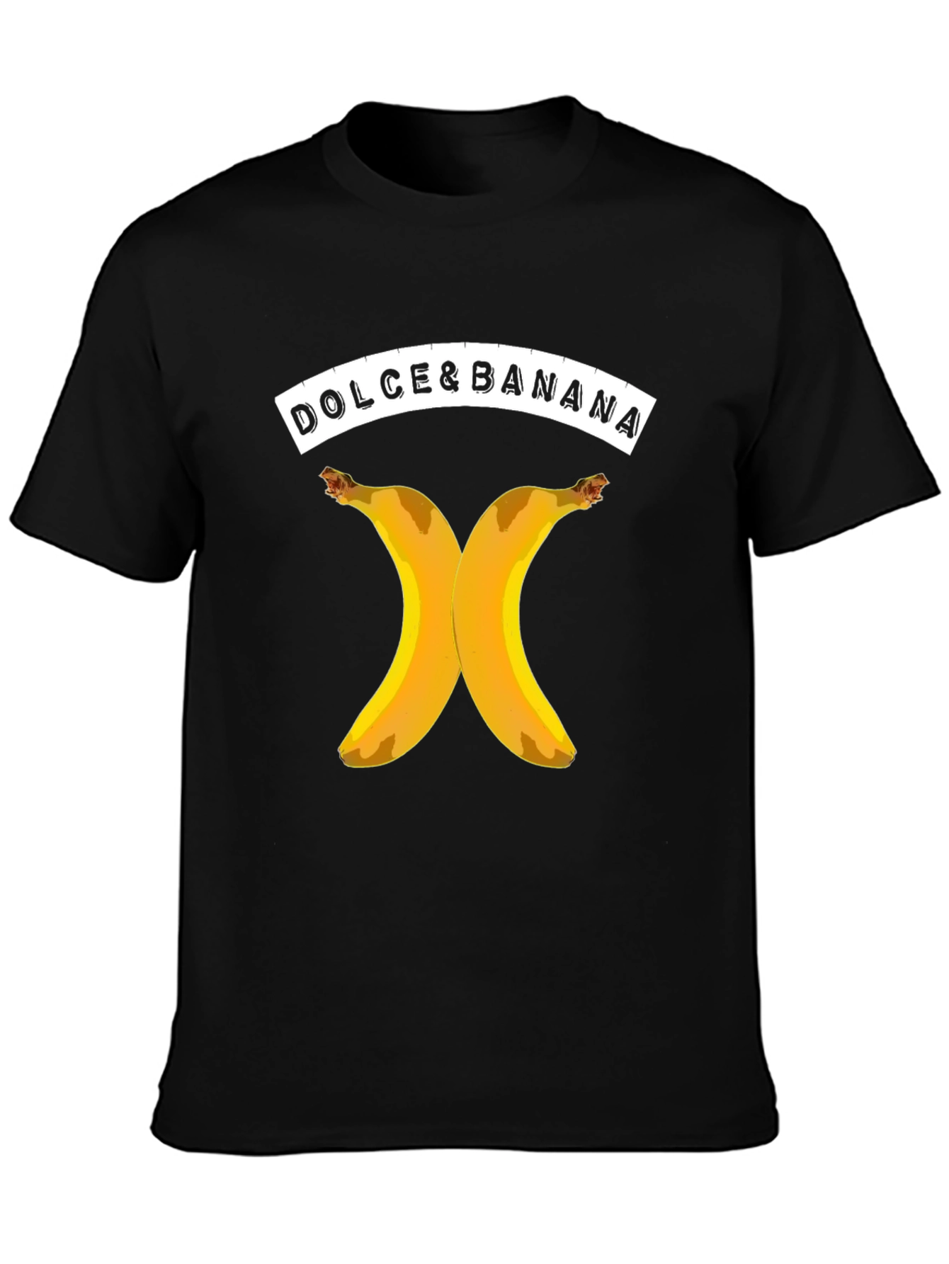 Dolce & Banana Graphic T-Shirt - Black
