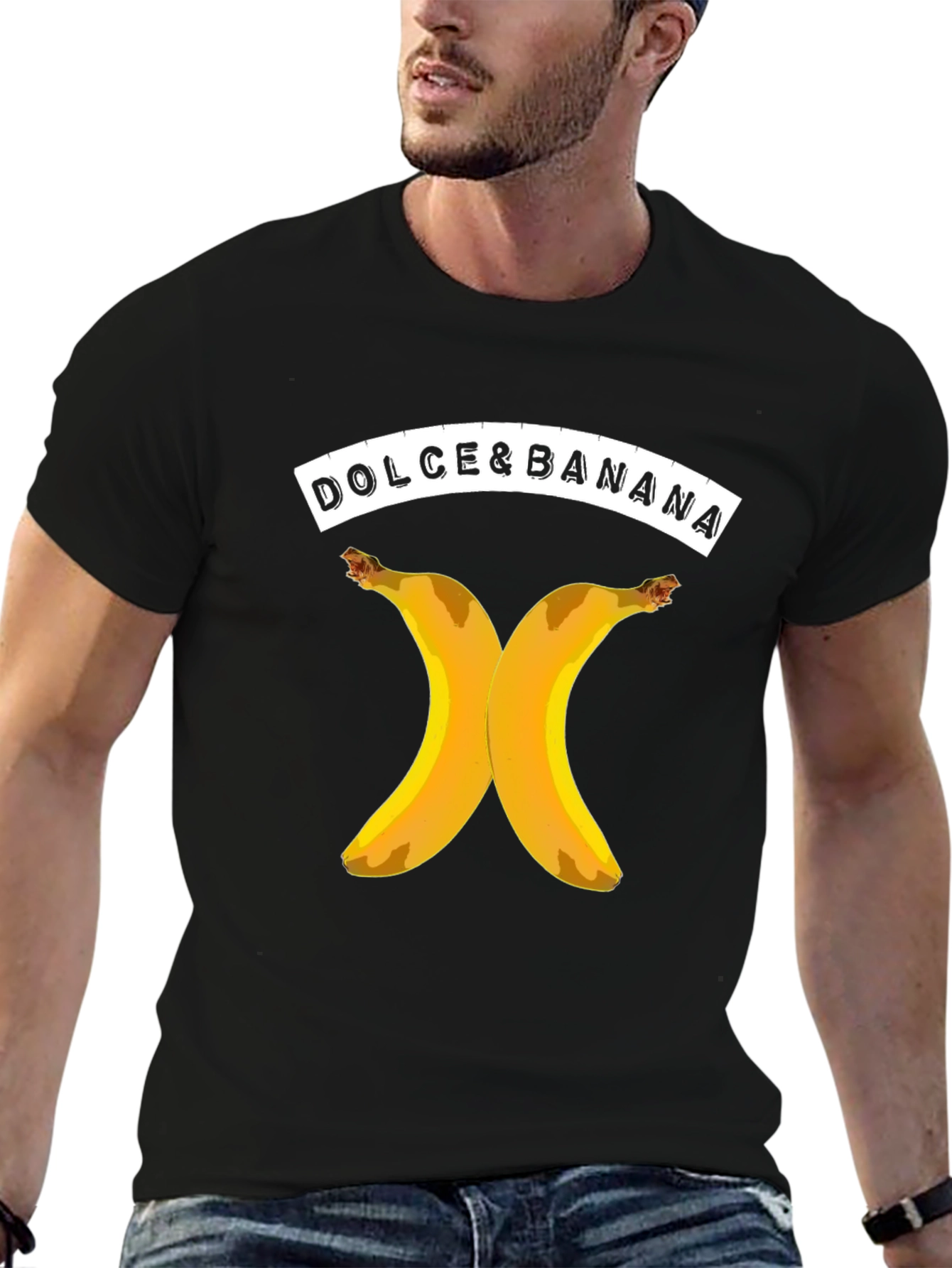 Dolce & Banana Graphic T-Shirt - Black