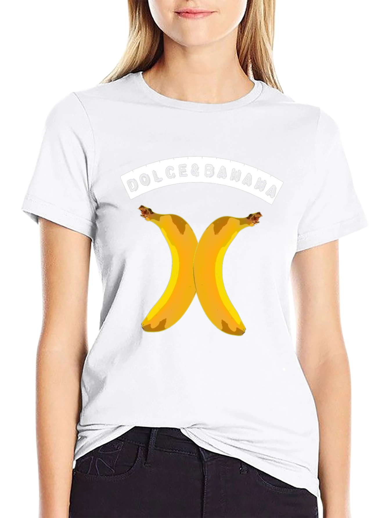 Dolce & Banana Graphic T-Shirt - Black