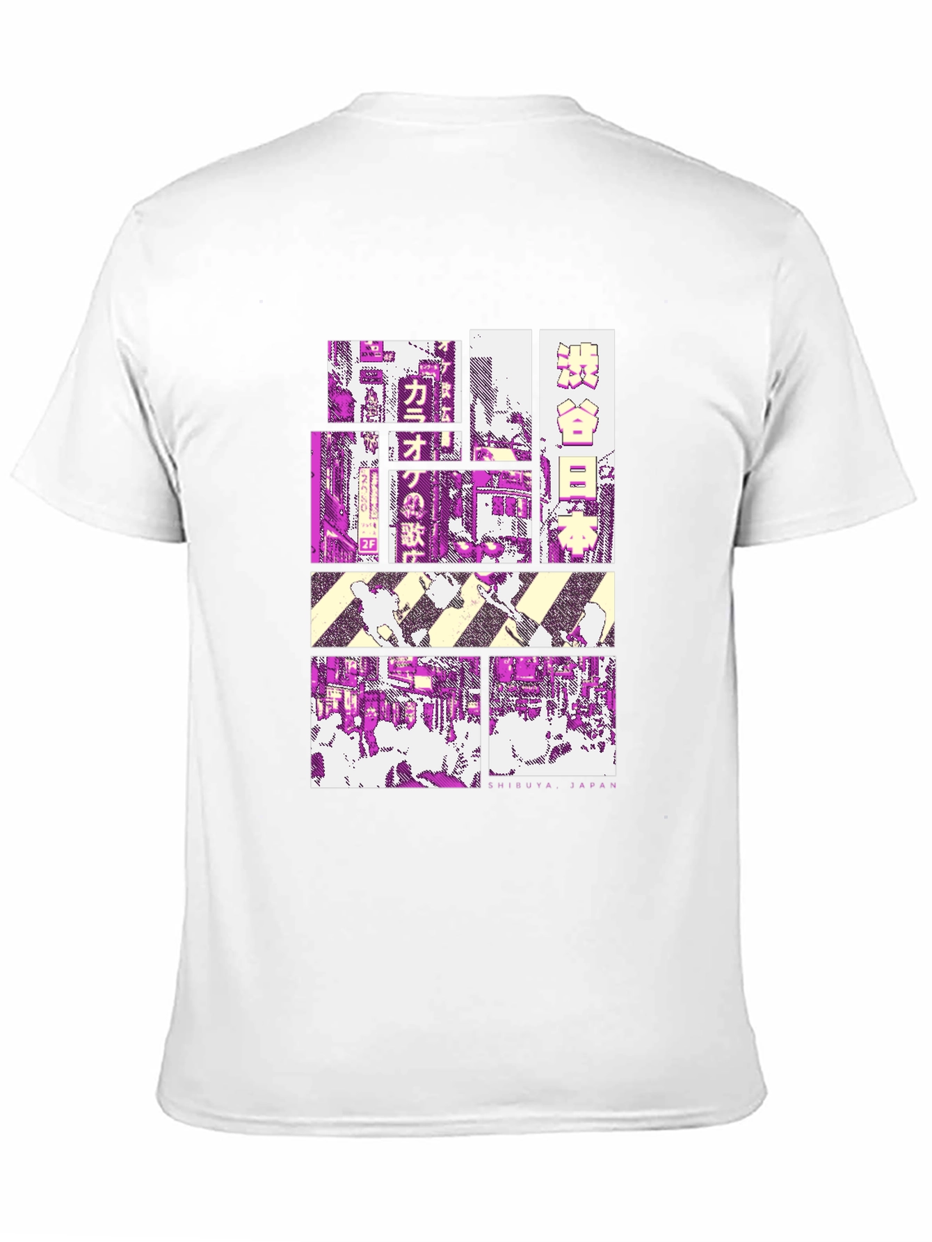 Shibuya Japan Graphic Tee - Black Cotton T-Shirt