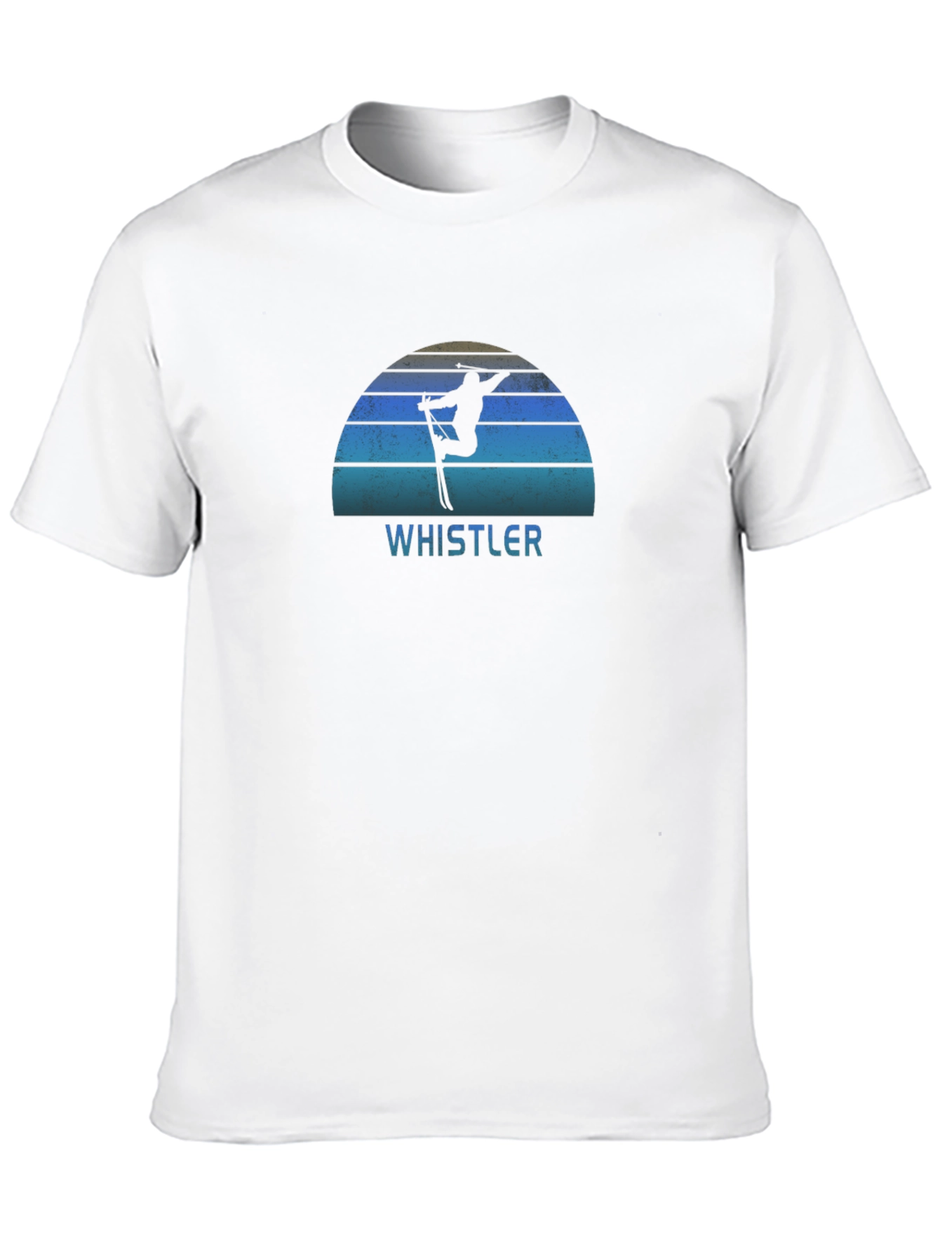 Whistler Skiing Silhouette Graphic Tee