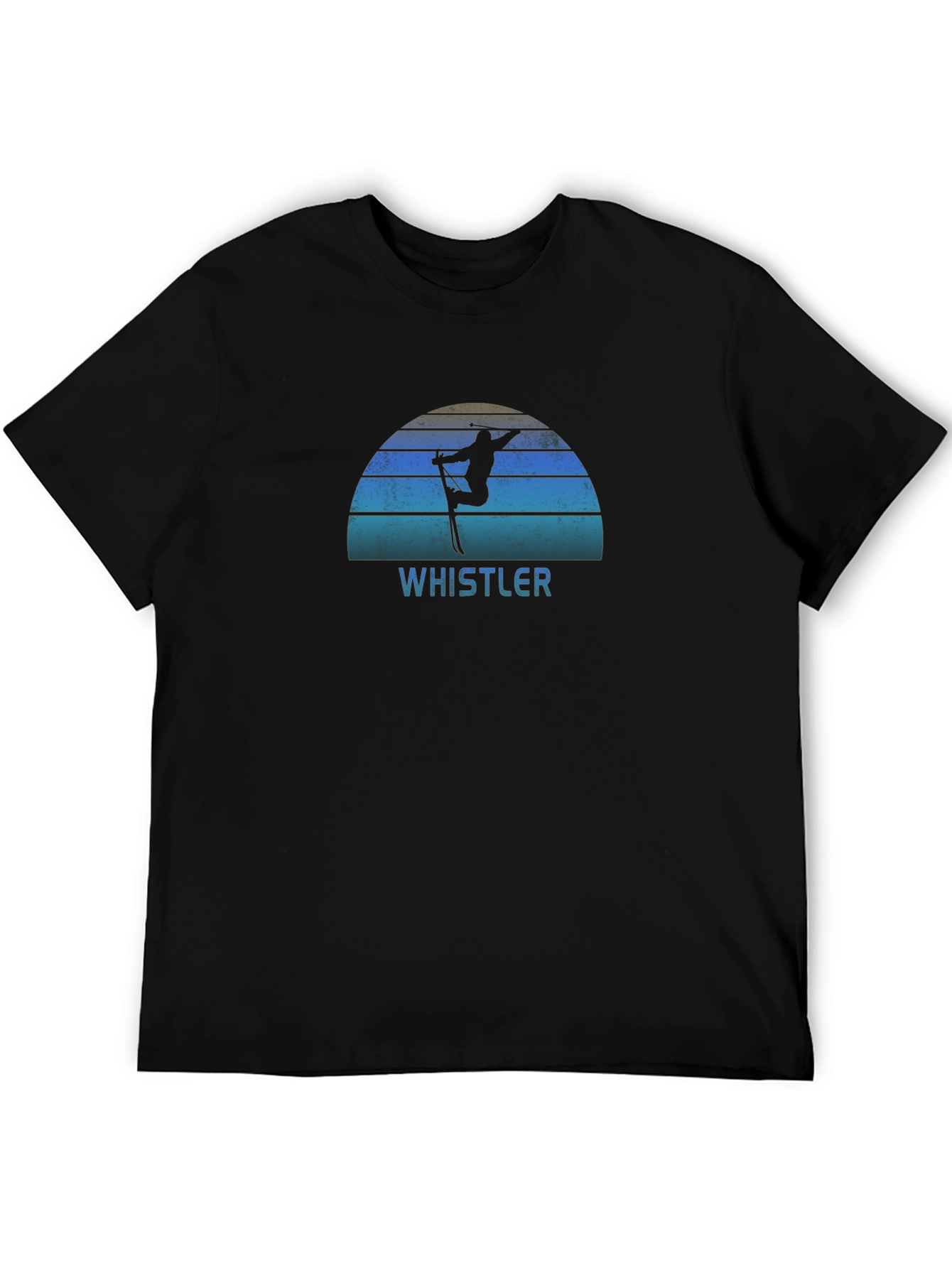 Whistler Skiing Silhouette Graphic Tee