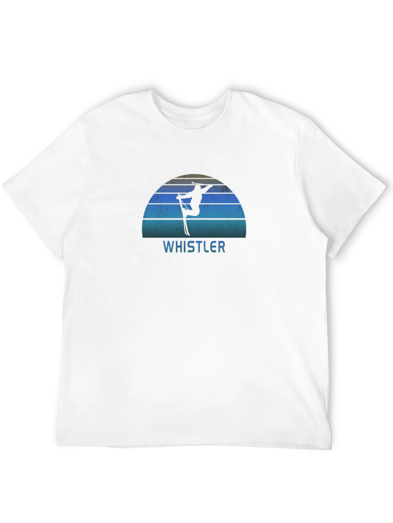 Whistler Skiing Silhouette Graphic Tee