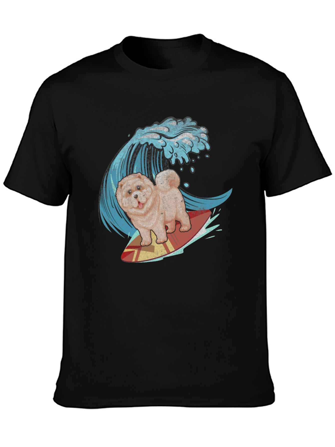 Surfing Chow Chow T-Shirt
