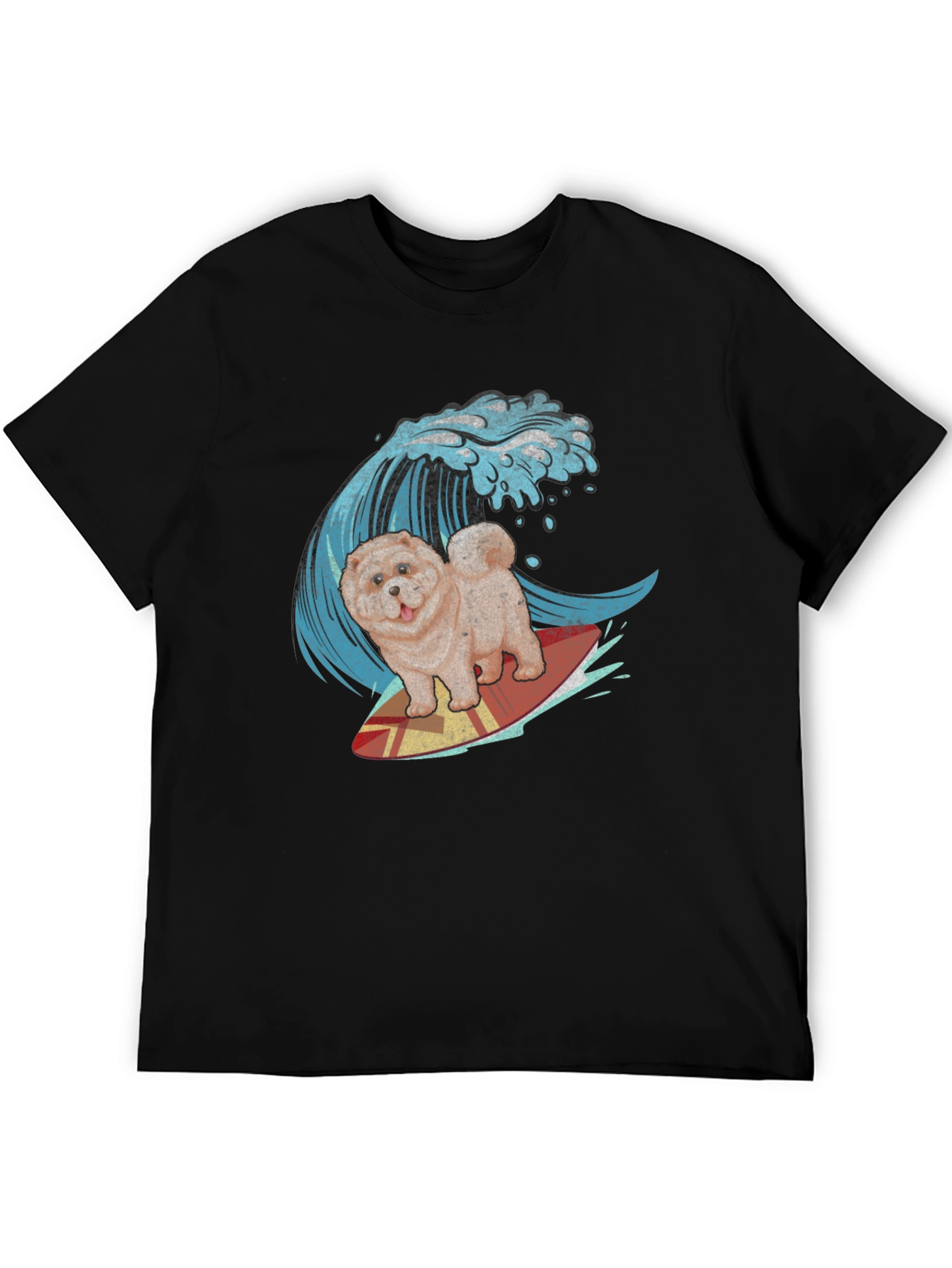 Surfing Chow Chow T-Shirt