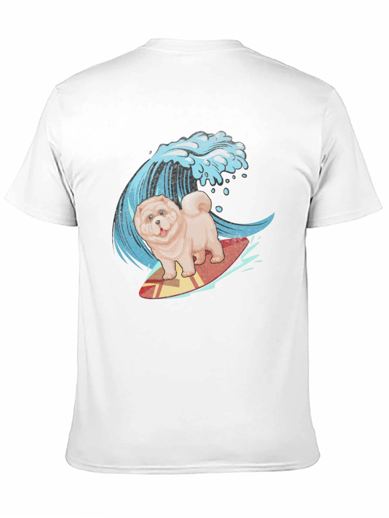 Surfing Chow Chow T-Shirt
