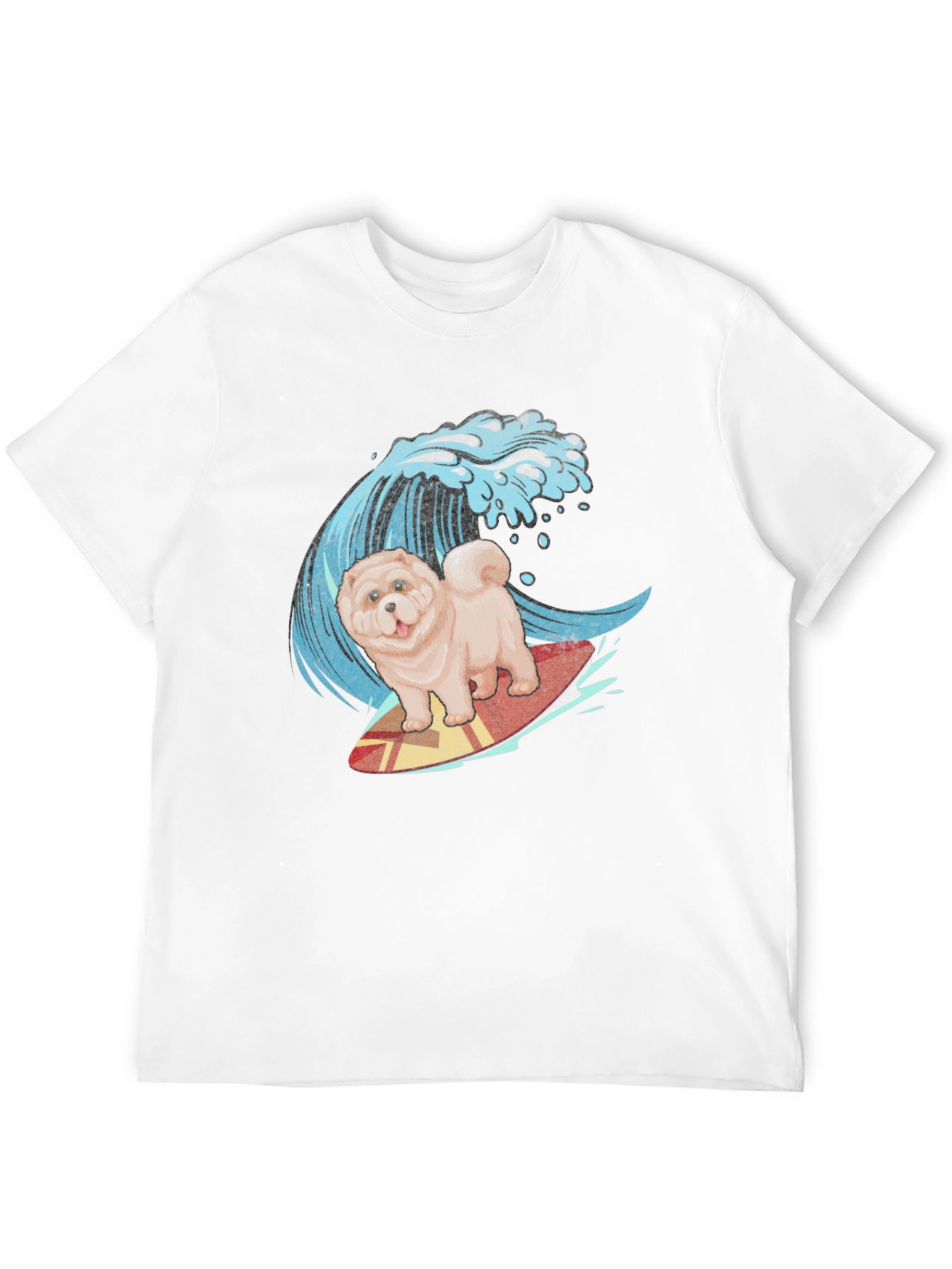 Surfing Chow Chow T-Shirt