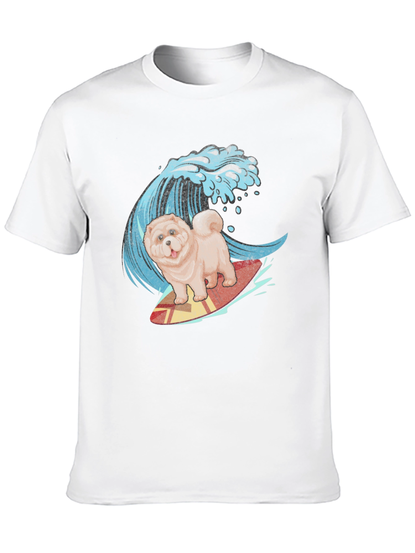 Surfing Chow Chow T-Shirt