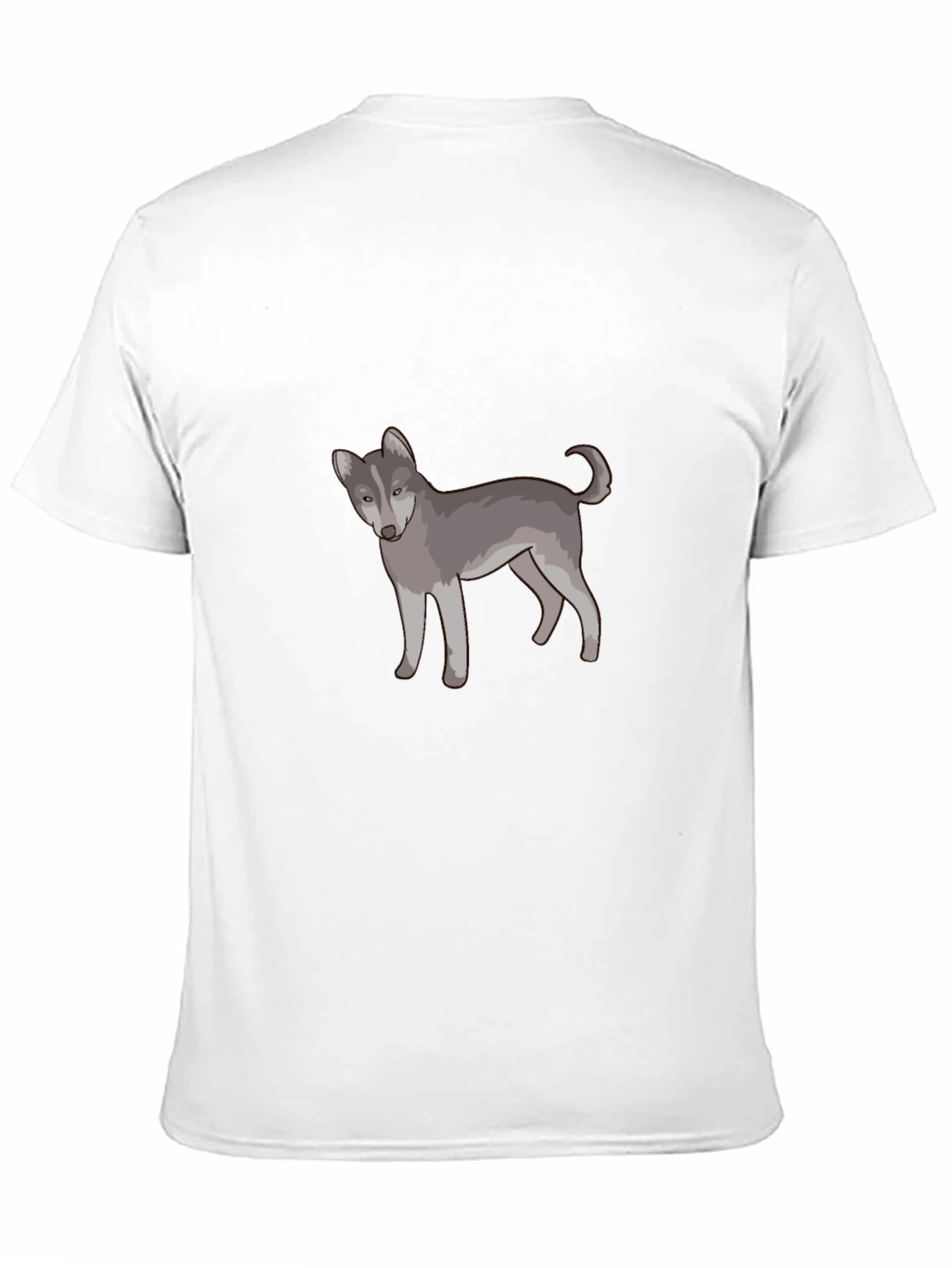 Wolf Graphic Print T-Shirt - Casual Cotton Tee