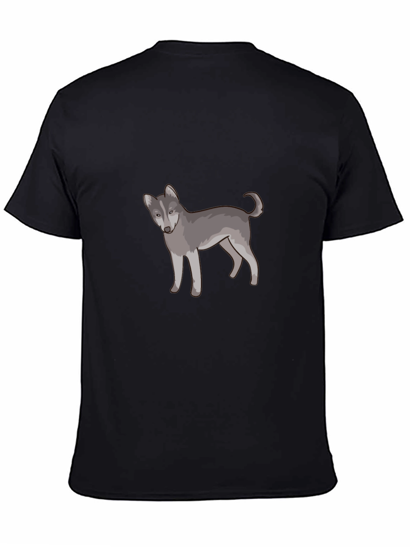 Wolf Graphic Print T-Shirt - Casual Cotton Tee