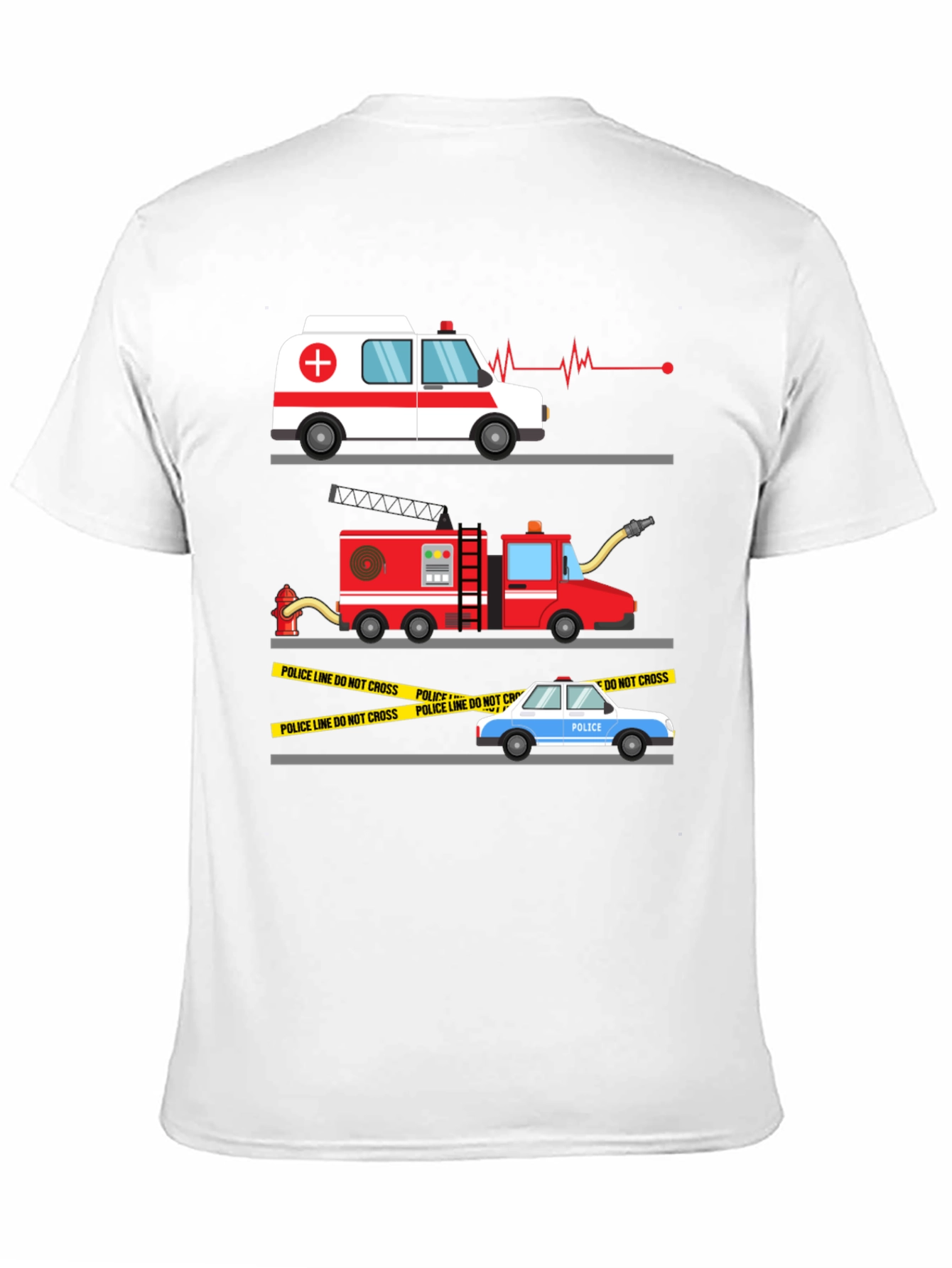 Emergency Vehicle Graphic Tee - First Responder Shirt