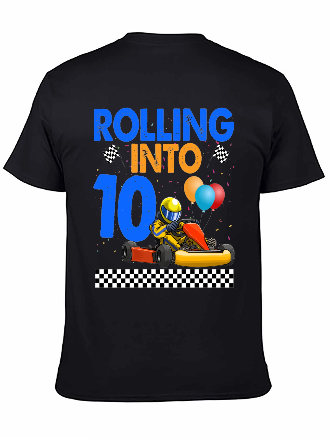 Rolling Into 10 Birthday T-Shirt