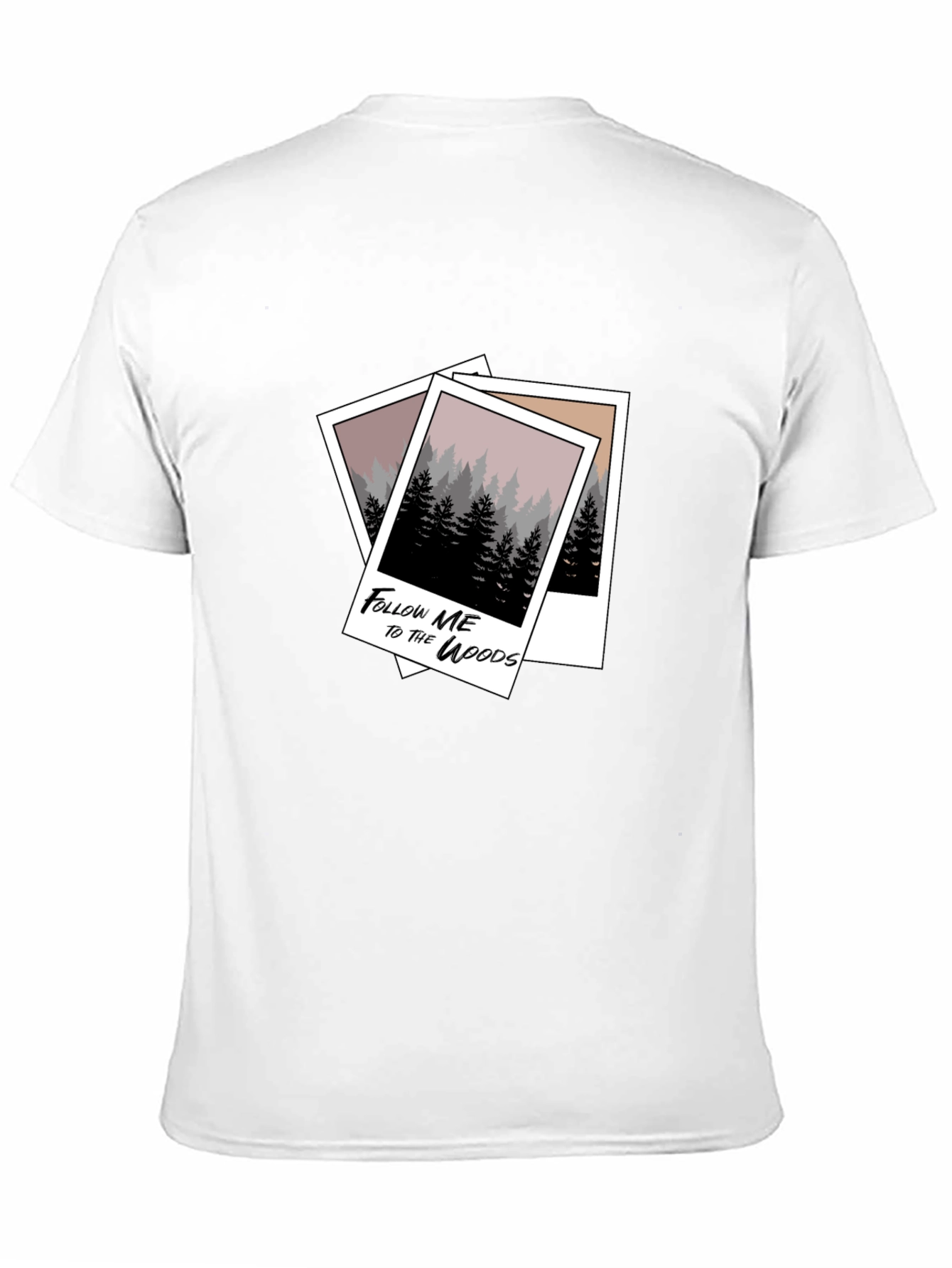 Follow Me to the Woods Graphic Tee - Black