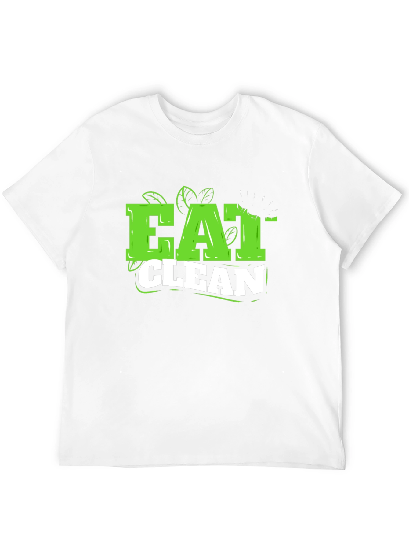 Eat Clean Black T-Shirt - Healthy Lifestyle Tee
