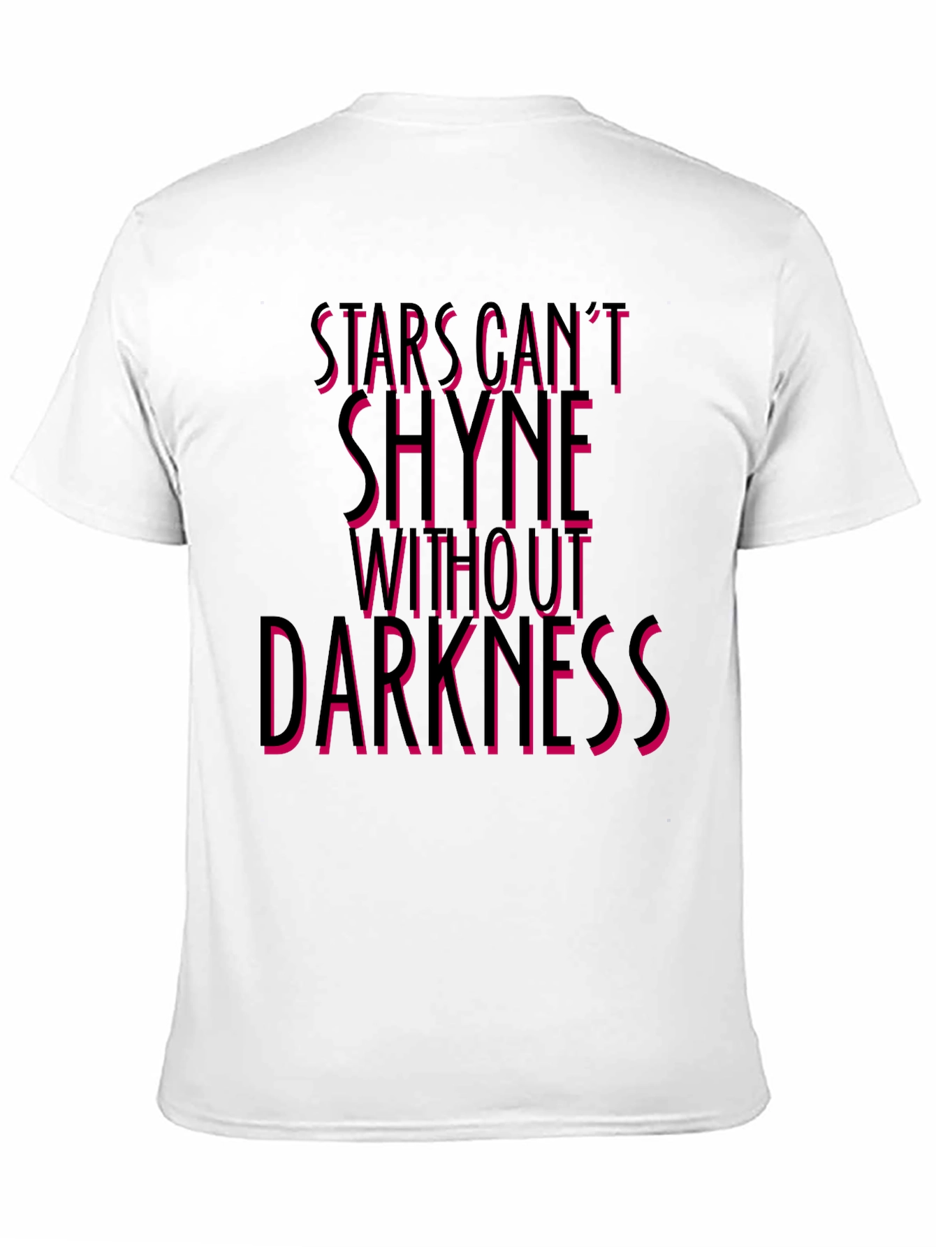 Stars Cant Shine Graphic Tee - Black Crew Neck