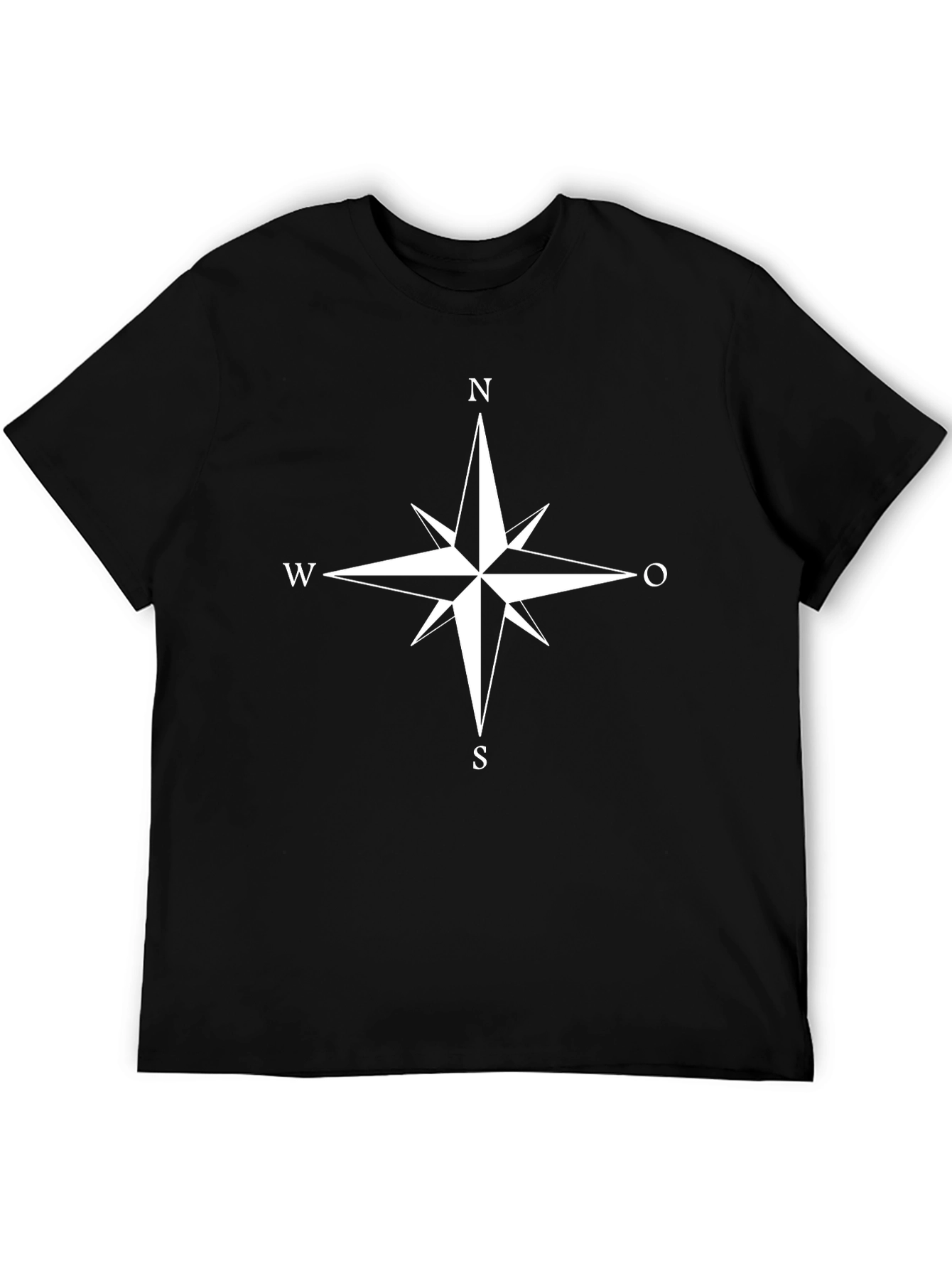 Compass Rose Graphic T-Shirt - Classic Style
