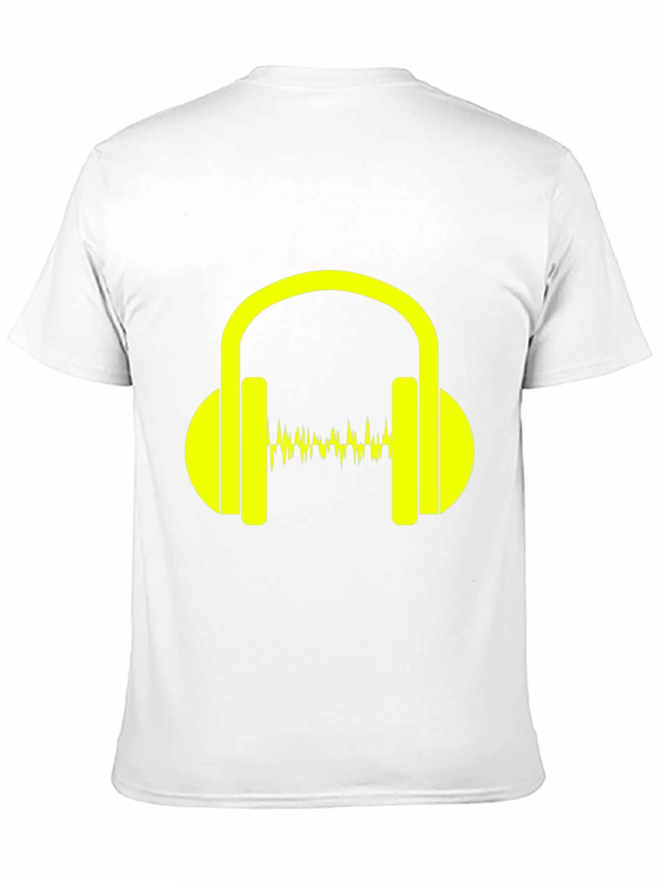 Headphones Graphic Black T-Shirt