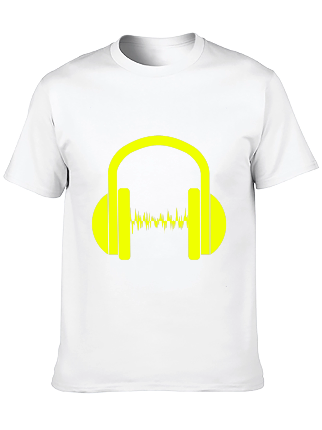 Headphones Graphic Black T-Shirt