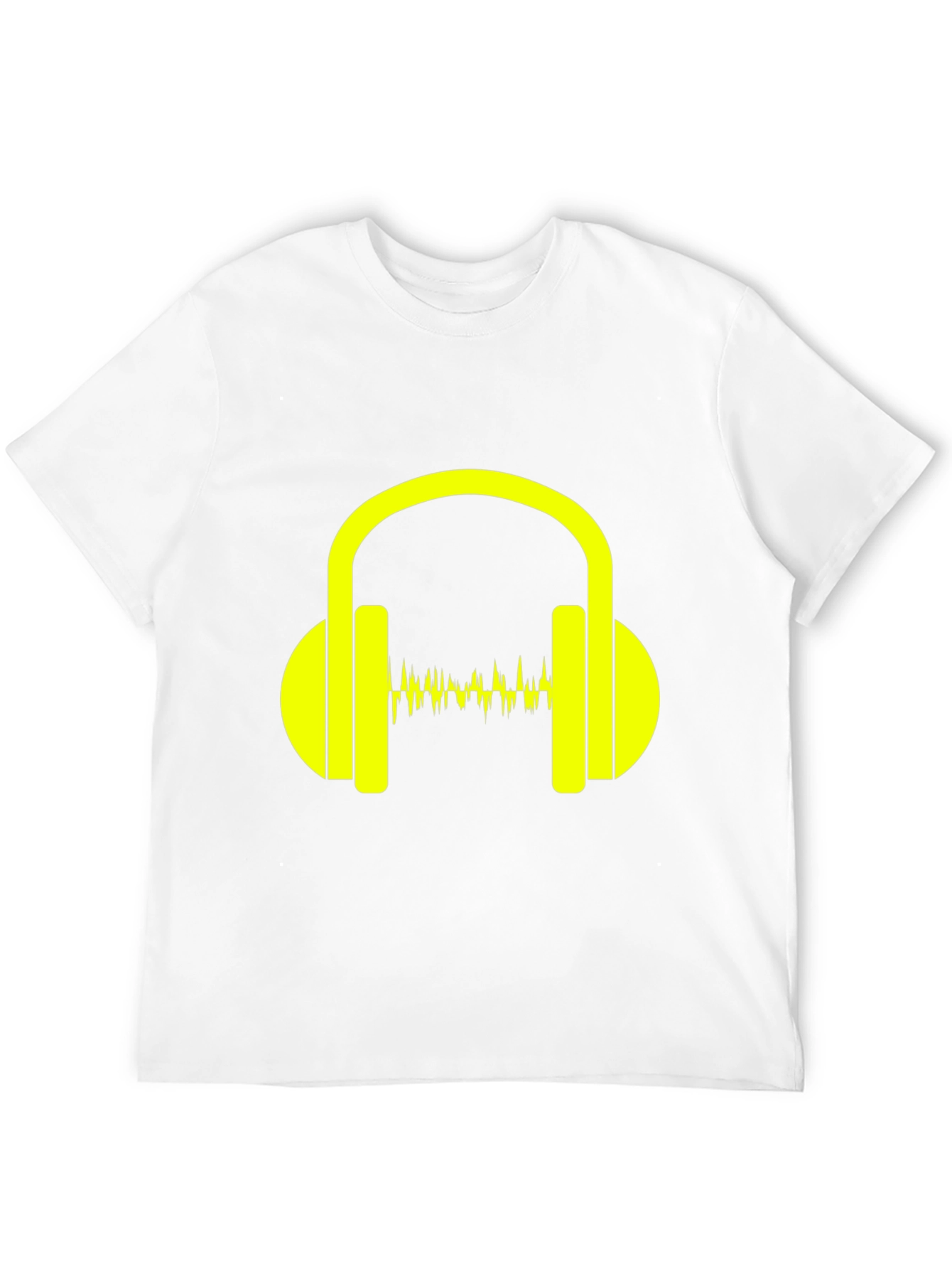 Headphones Graphic Black T-Shirt