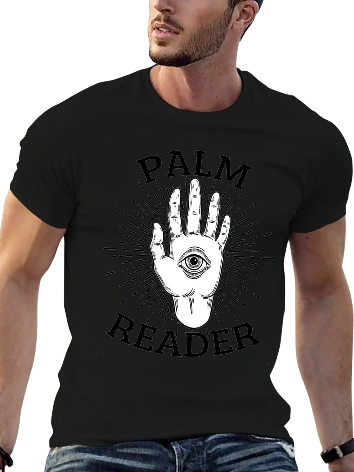 Palm Reader Graphic Tee - All Seeing Eye T-Shirt