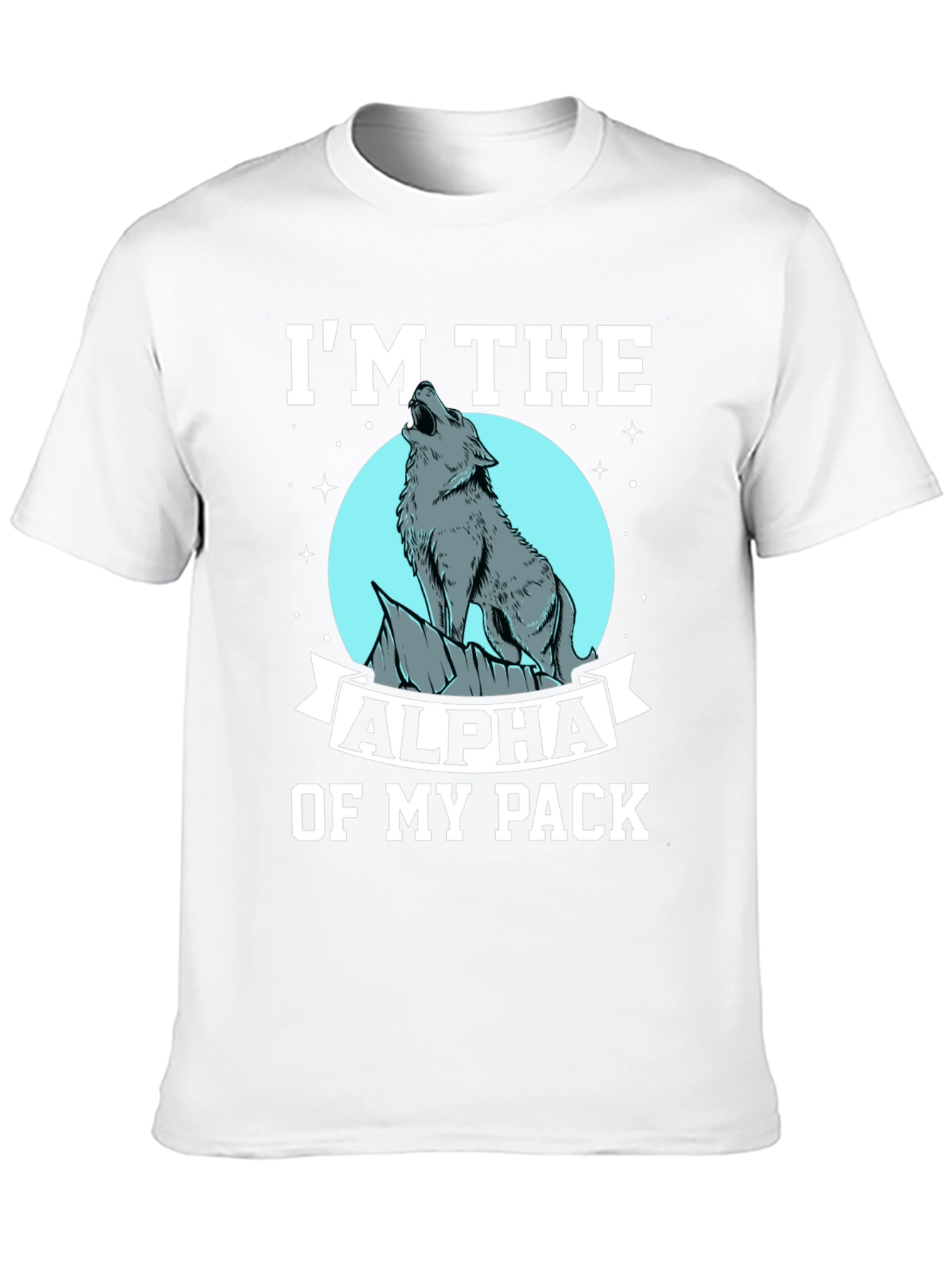 Alpha Wolf Pack Black Graphic T-Shirt
