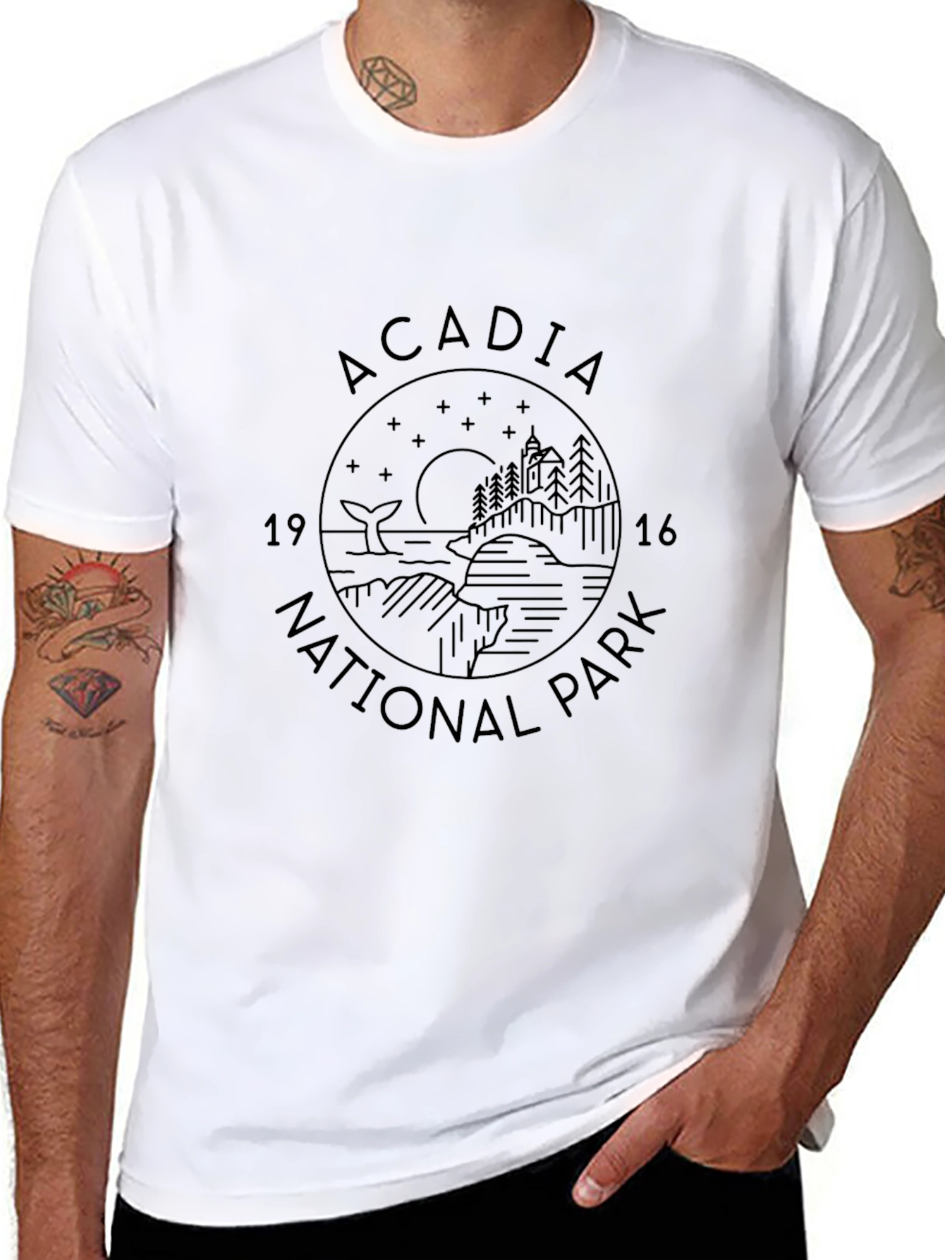 Acadia National Park Graphic Tee - Black