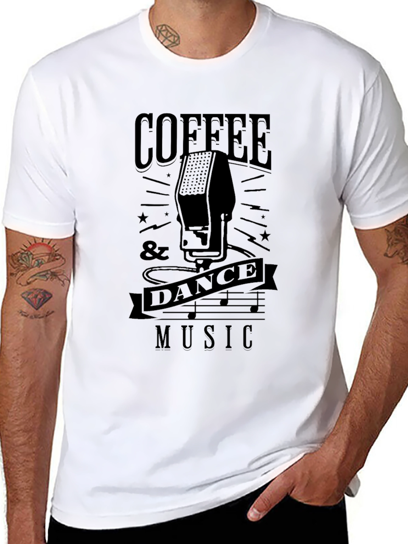 Coffee & Dance Music Graphic Tee