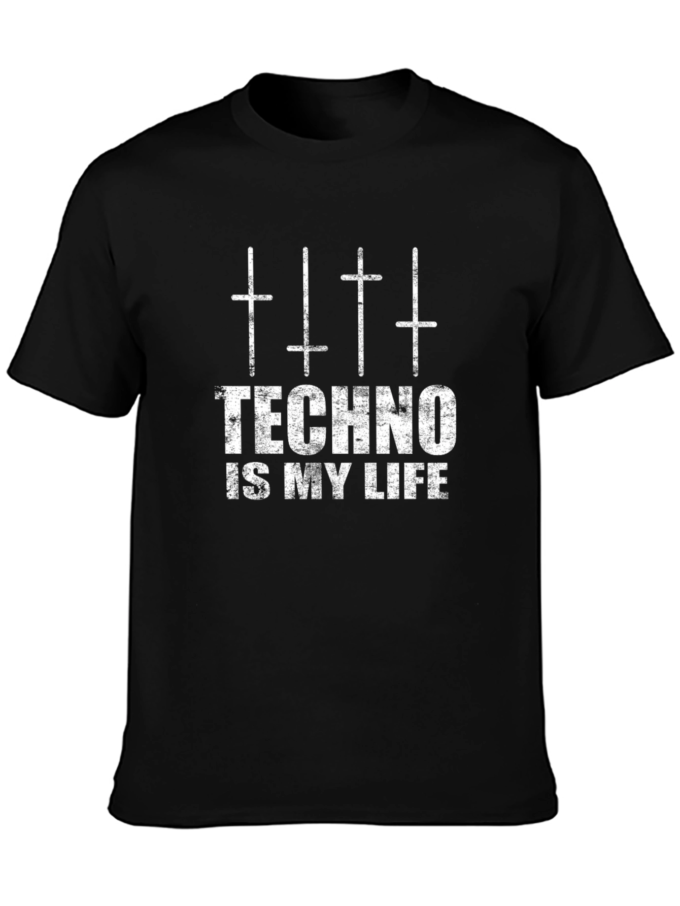Techno is my Life Black T-Shirt