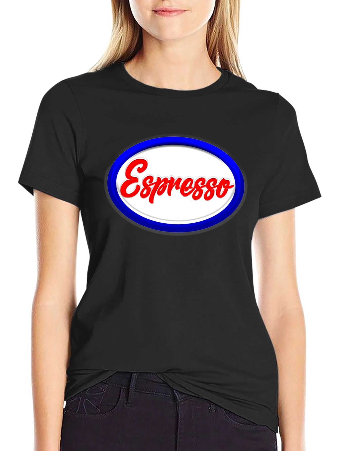 Espresso Oval T-Shirt - Coffee Lover Tee