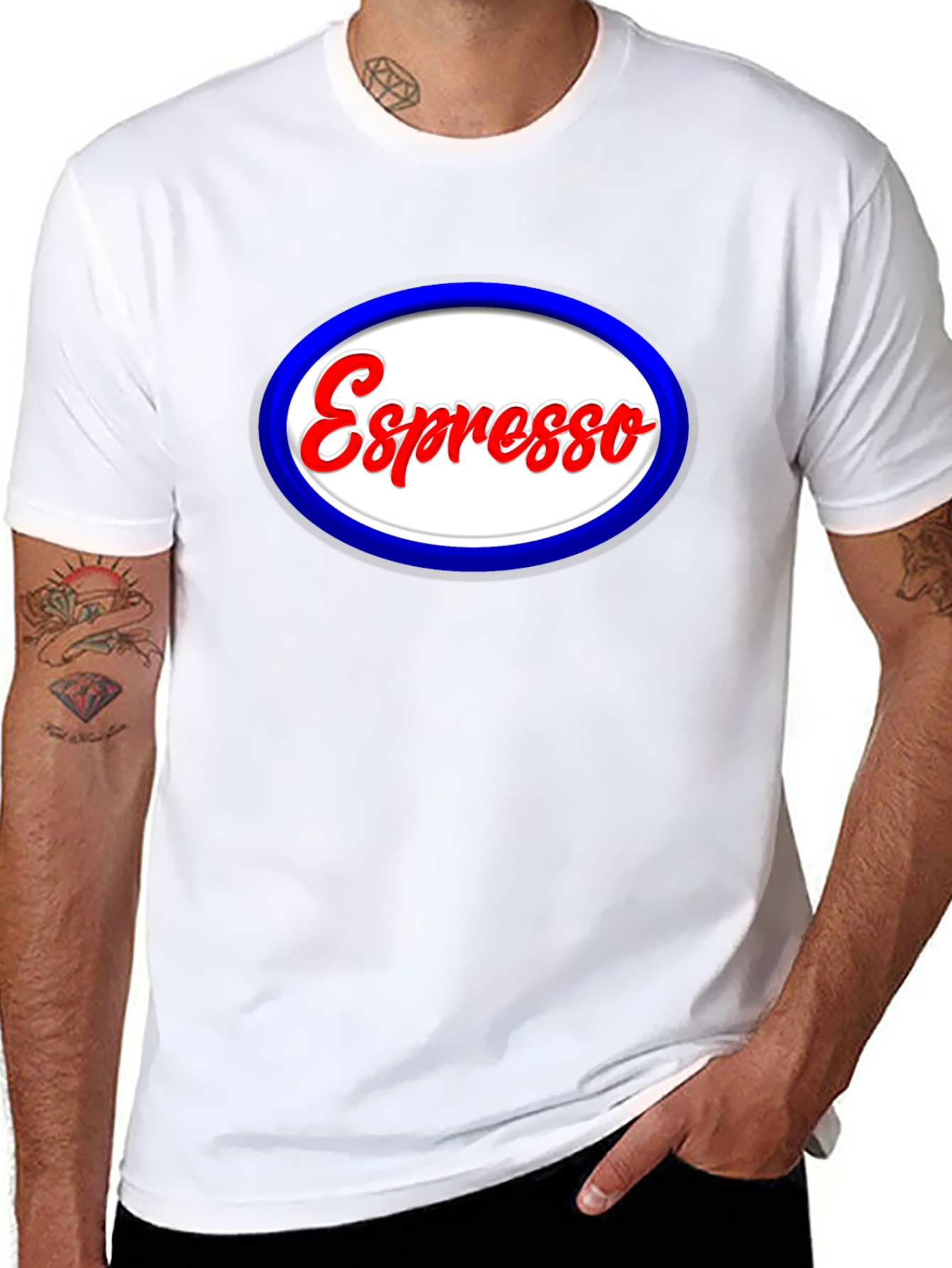 Espresso Oval T-Shirt - Coffee Lover Tee