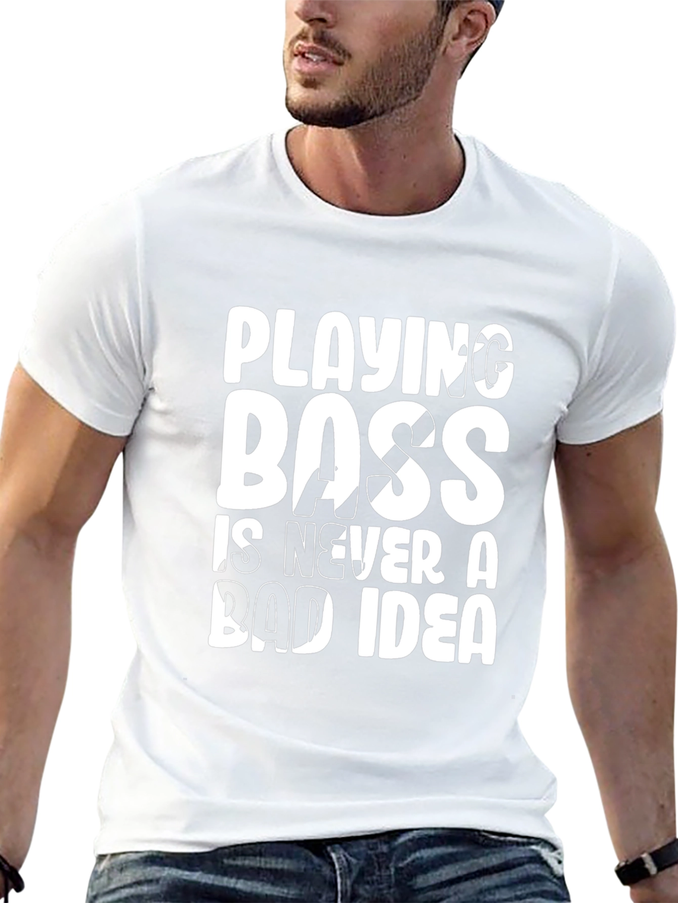 Playing Boss Graphic Tee - Black Cotton T-Shirt