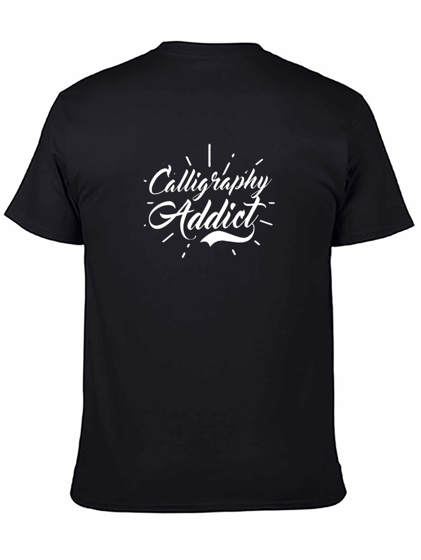 Calligraphy Addict Black T-Shirt