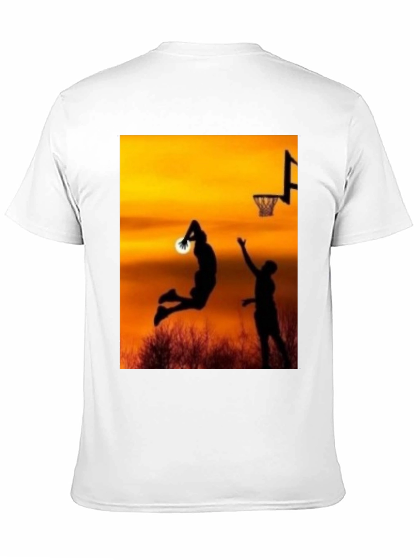 Sunset Basketball Graphic T-Shirt