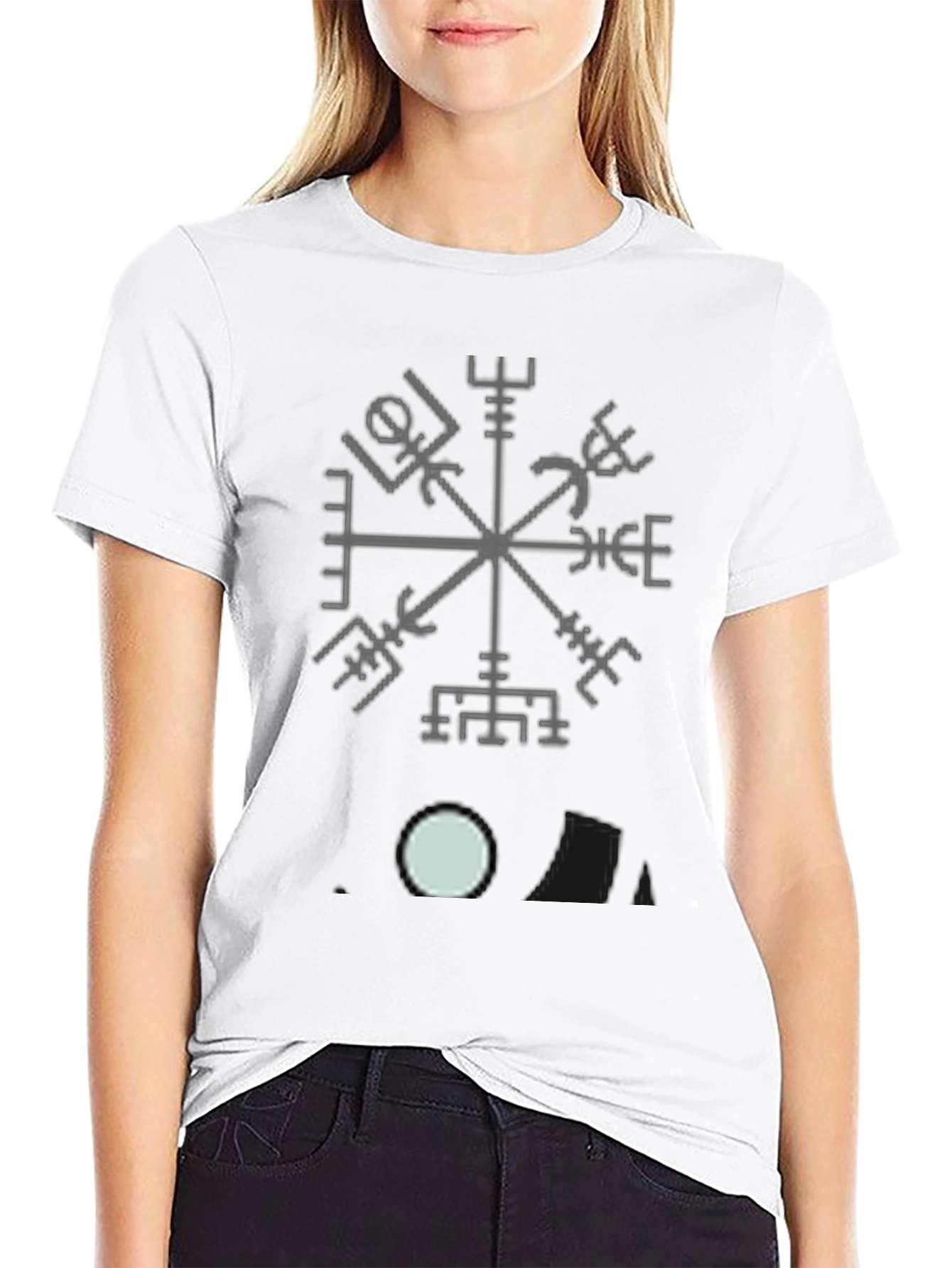 Vegvisir Compass T-Shirt - Viking Navigation Symbol Tee