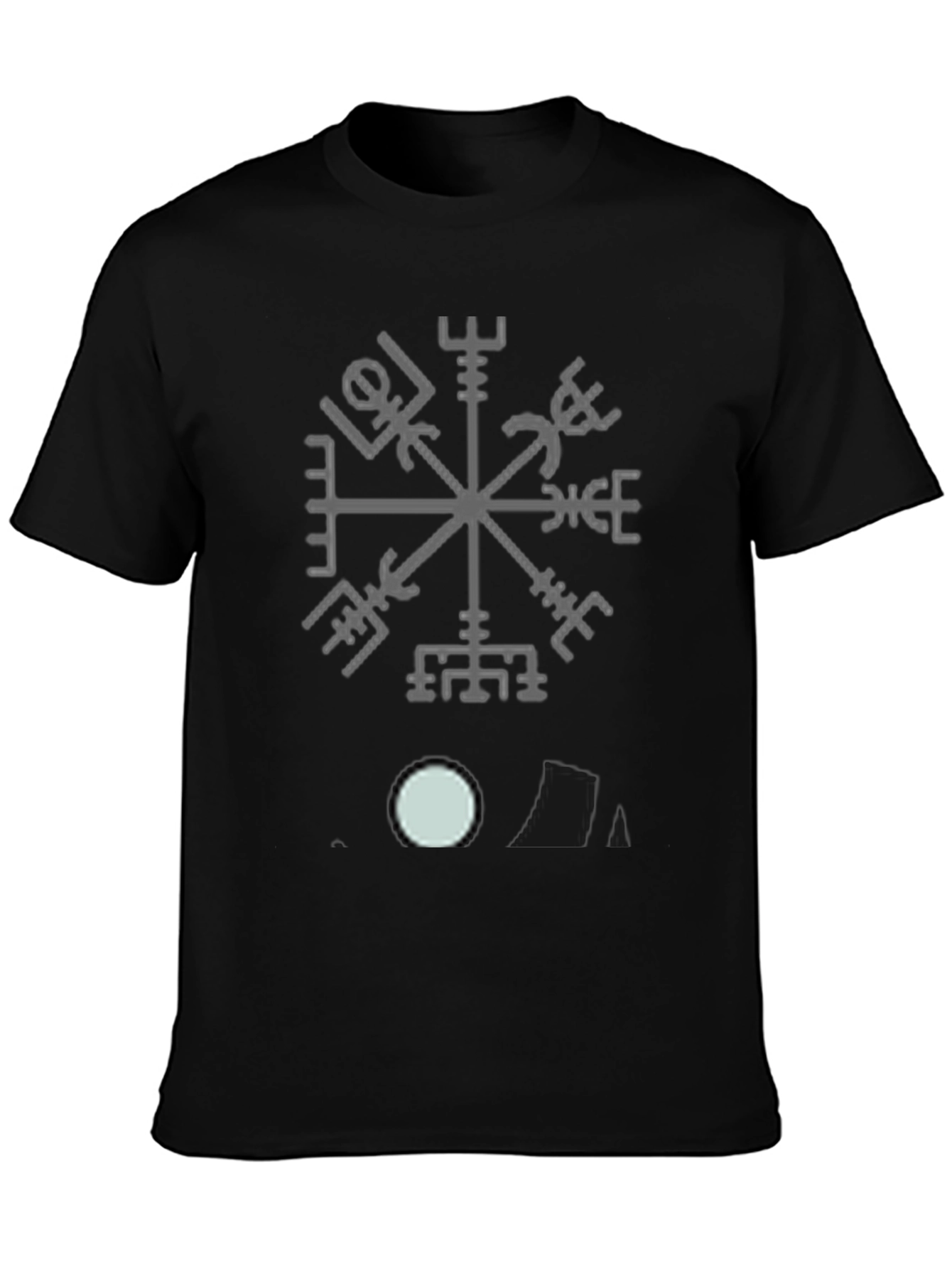 Vegvisir Compass T-Shirt - Viking Navigation Symbol Tee